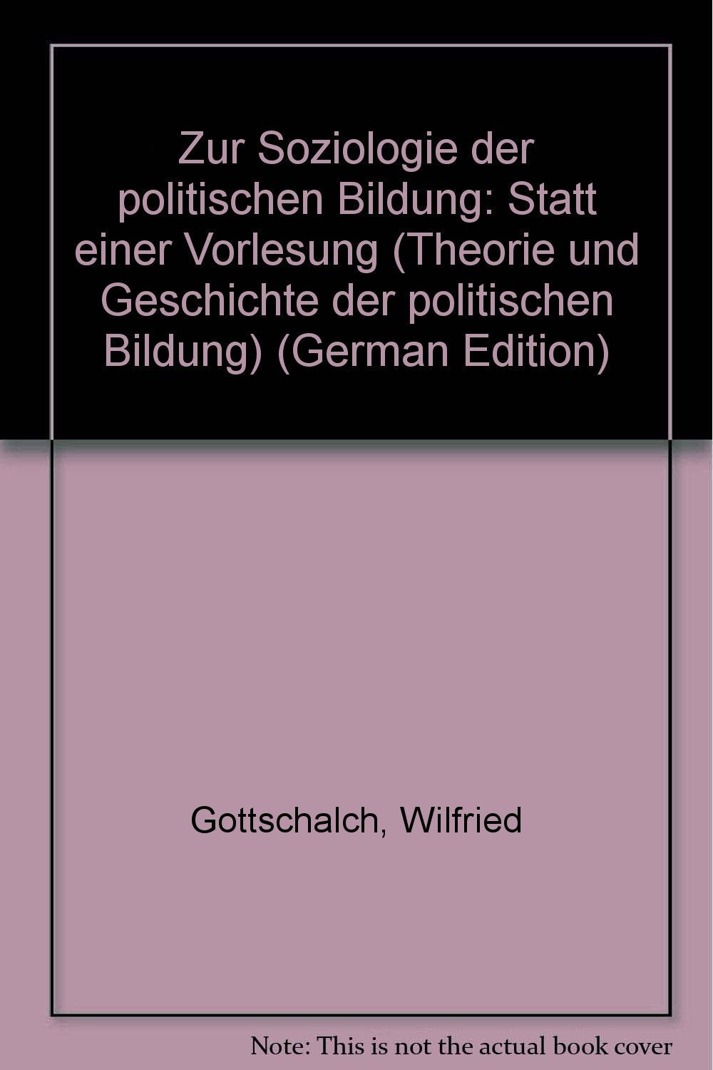 Soziologie der Politischen Bildung. Statt einer Vorlesung Social Sciences