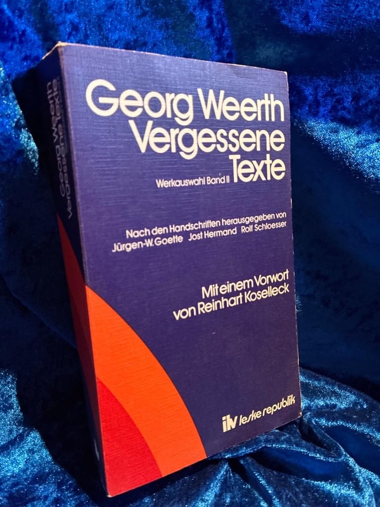 Vergessene Texte. Werkauswahl II Books