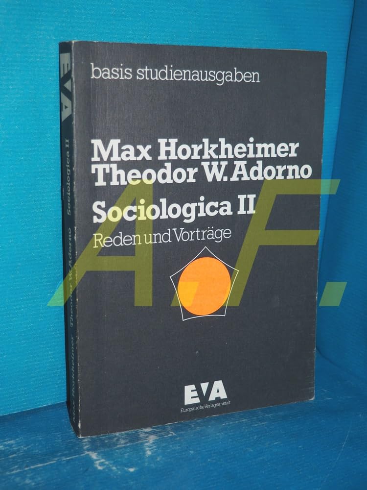 Sociologica II. Reden und Vorträge Philosophy