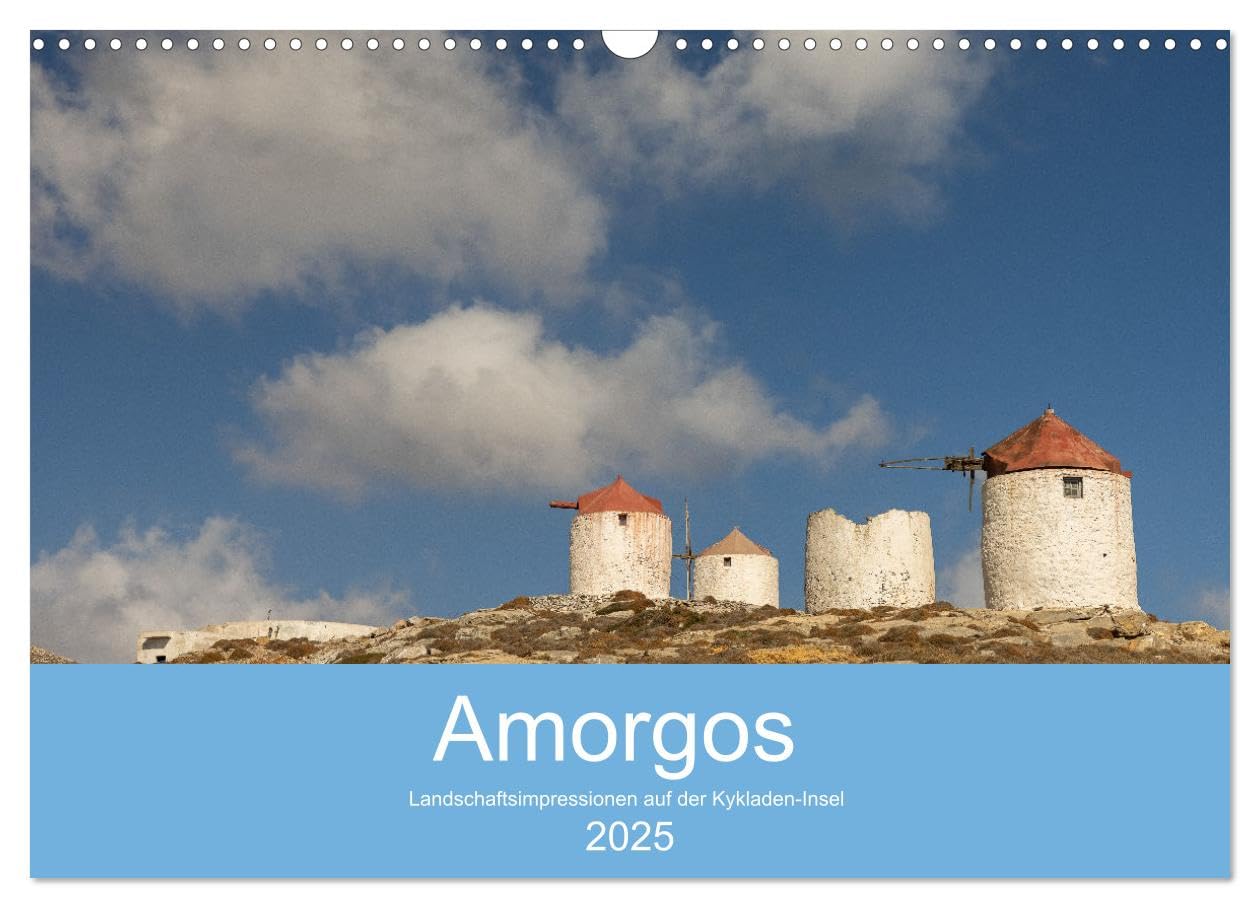 Amorgos - Kykladenimpressionen (Wandkalender 2025 DIN A3 quer), CALVENDO Monatskalender: Bilder von der Kykladeninsel Amorgos. (CALVENDO Orte) Leisure, Home & Garden