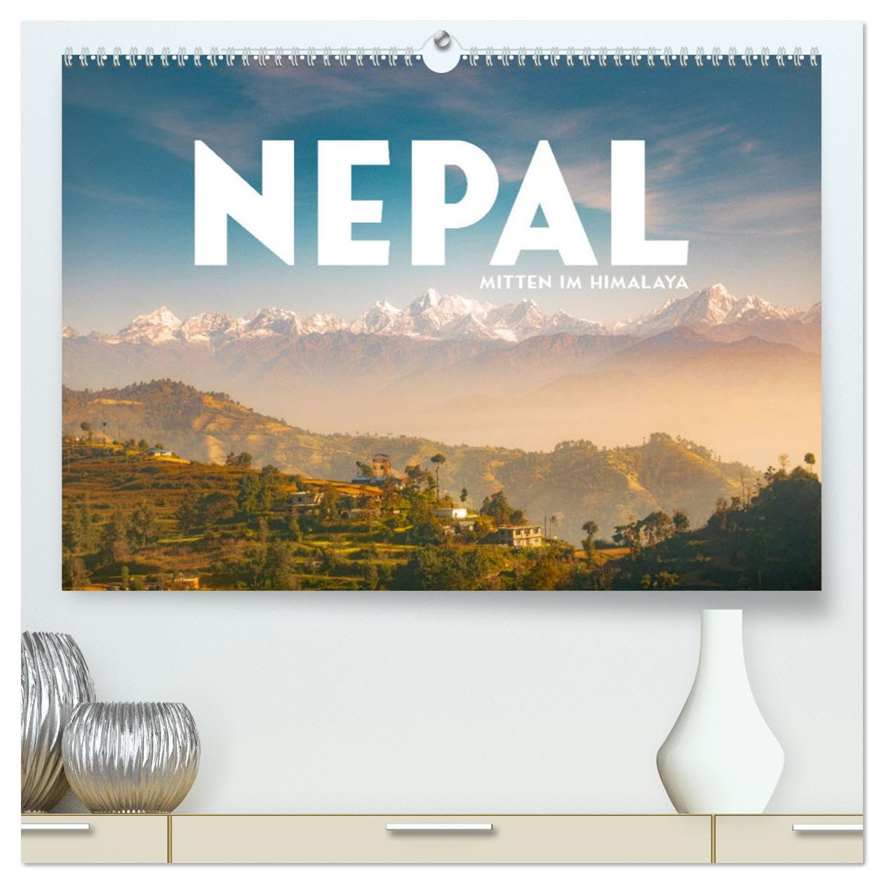 Nepal - Mitten im Himalaya (hochwertiger Premium Wandkalender 2025 DIN A2 quer), Kunstdruck in Hochglanz: Hoch oben in den Bergen. (CALVENDO Orte) Leisure, Home & Garden