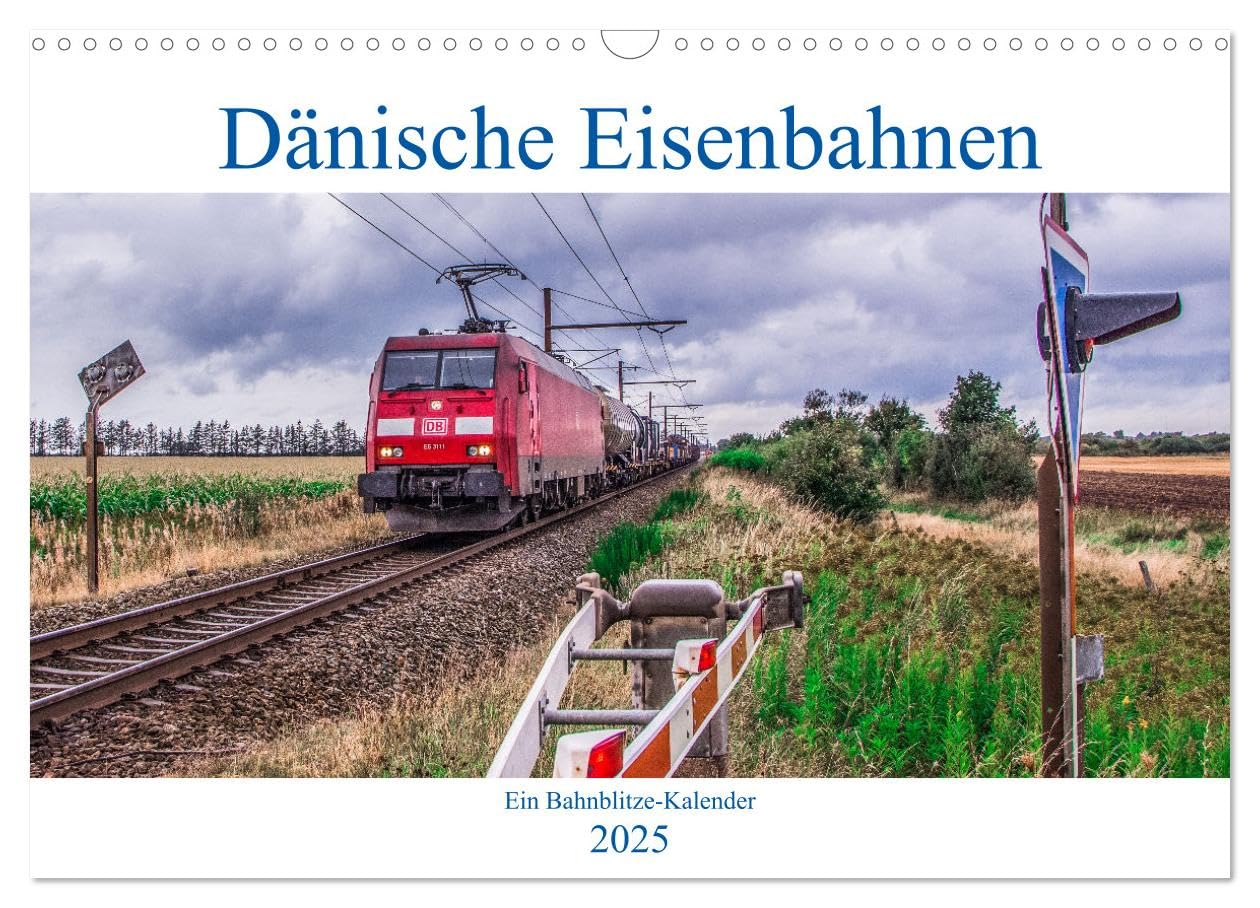Dänische Eisenbahnen (Wandkalender 2025 DIN A3 quer), CALVENDO Monatskalender: Moderne Eisenbahn in Dänemark (CALVENDO Mobilitaet) Leisure, Home & Garden