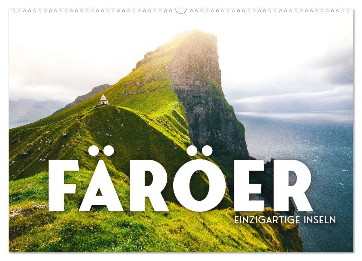 Färöer - Einzigartige Inseln (Wandkalender 2025 DIN A2 quer), CALVENDO Monatskalender: Entdecken Sie das hevorragende Färöer, so wie Sie es noch nie gesehen haben. (CALVENDO Orte) Leisure, Home & Garden