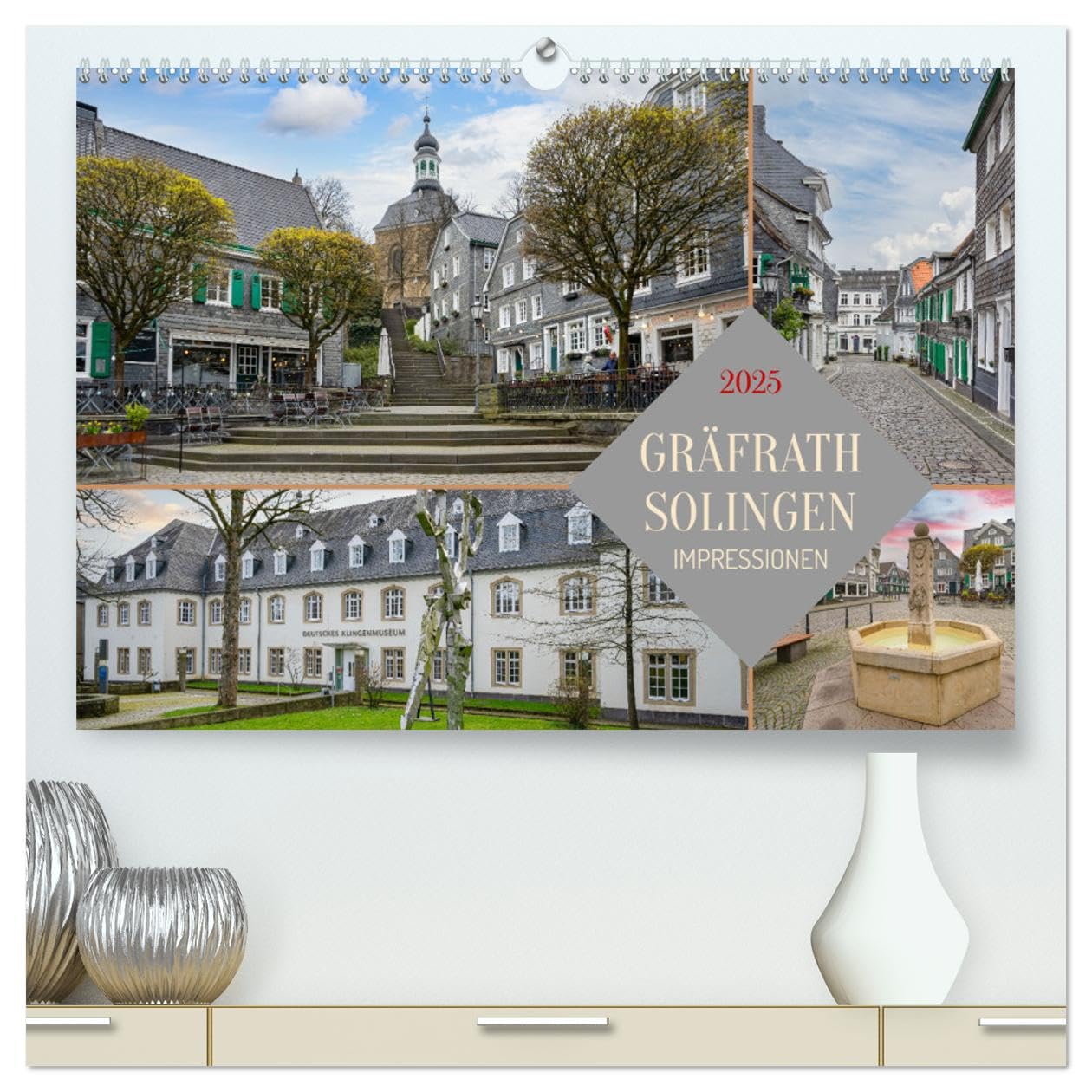 Solingen-Gräfrath Impressionen (hochwertiger Premium Wandkalender 2025 DIN A2 quer), Kunstdruck in Hochglanz: Tauchen Sie ein in die Schönheit und ... in Nordrhein-Westfalen (CALVENDO Orte) Film, Art & Culture