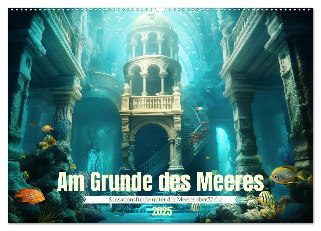 Am Grunde des Meeres (Wandkalender 2025 DIN A2 quer), CALVENDO Monatskalender: Sensationen unter der Meeresoberfläche (CALVENDO Wissenschaft) Film, Art & Culture