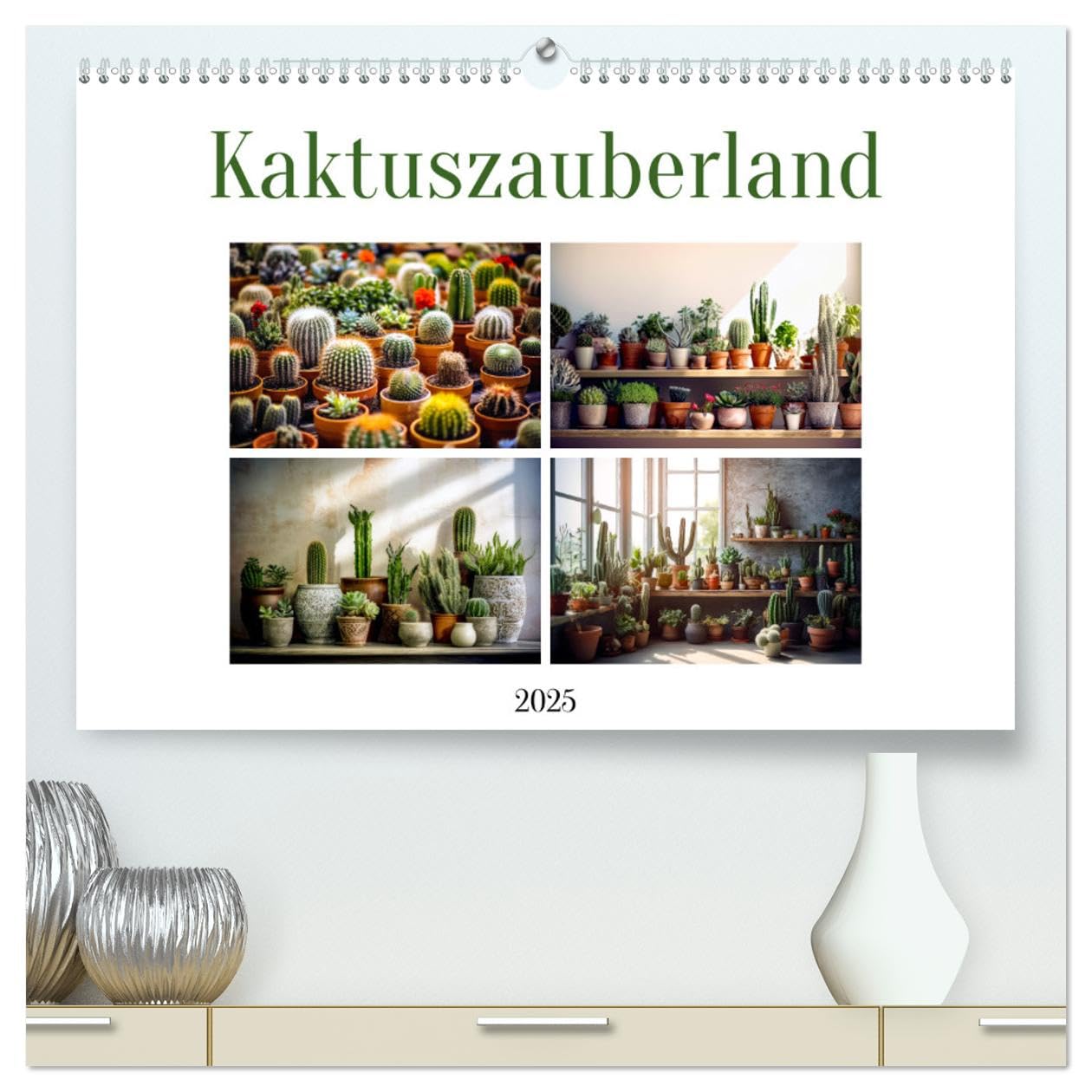 Kaktuszauberland (hochwertiger Premium Wandkalender 2025 DIN A2 quer), Kunstdruck in Hochglanz: Entfliehen Sie in das faszinierende Kaktuszauberland ... Kakteen das ganze Jahr über. (CALVENDO Natur) Leisure, Home & Garden