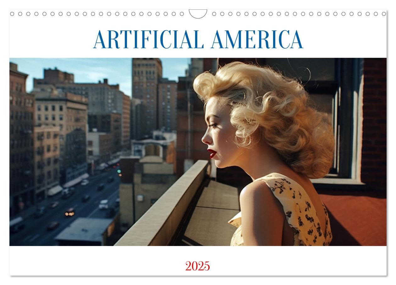 Artificial America (Wandkalender 2025 DIN A3 quer), CALVENDO Monatskalender: KI-generierte Fotos von den USA. (CALVENDO Orte) Film, Art & Culture