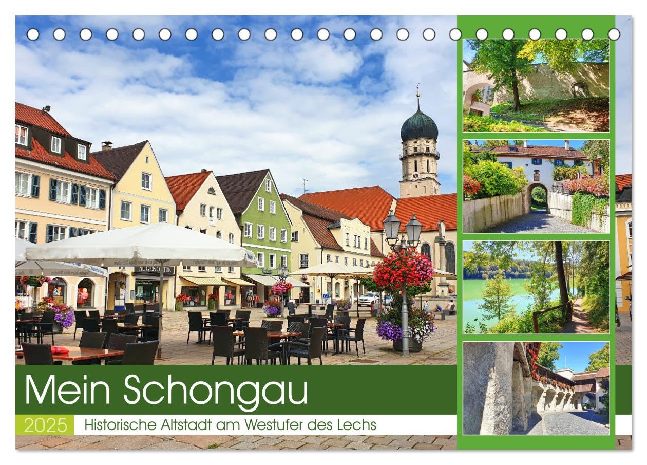 Mein Schongau - Historische Altstadt am Westufer des Lechs (Tischkalender 2025 DIN A5 quer), CALVENDO Monatskalender: Sehenswürdigkeiten der Stadt Schongau (CALVENDO Orte) Business & Technology