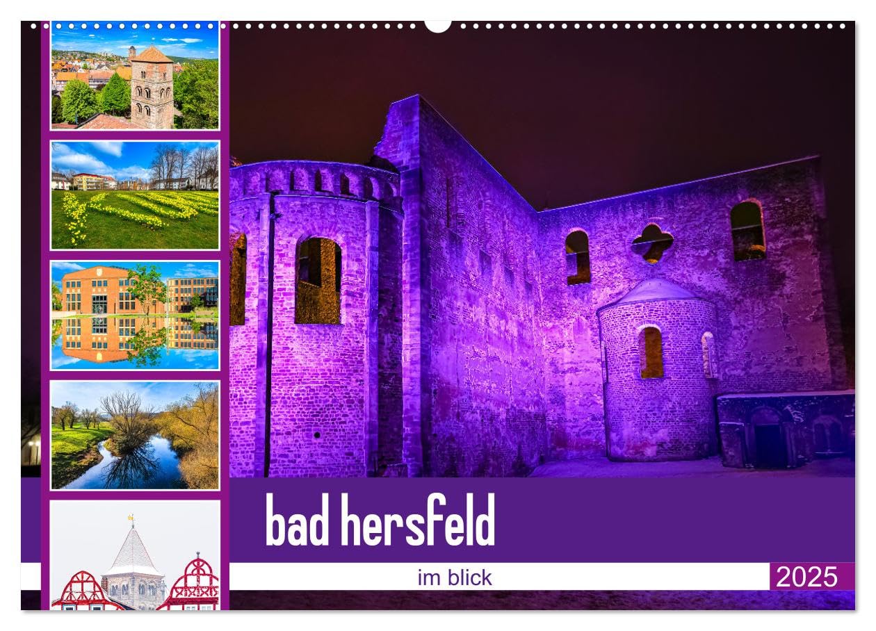 bad hersfeld im blick (Wandkalender 2025 DIN A2 quer), CALVENDO Monatskalender: Der Fotokünstler Steffen Sennewald wirft einen neuen Blick auf die ... Momente von Bad Hersfeld. (CALVENDO Orte) Leisure, Home & Garden