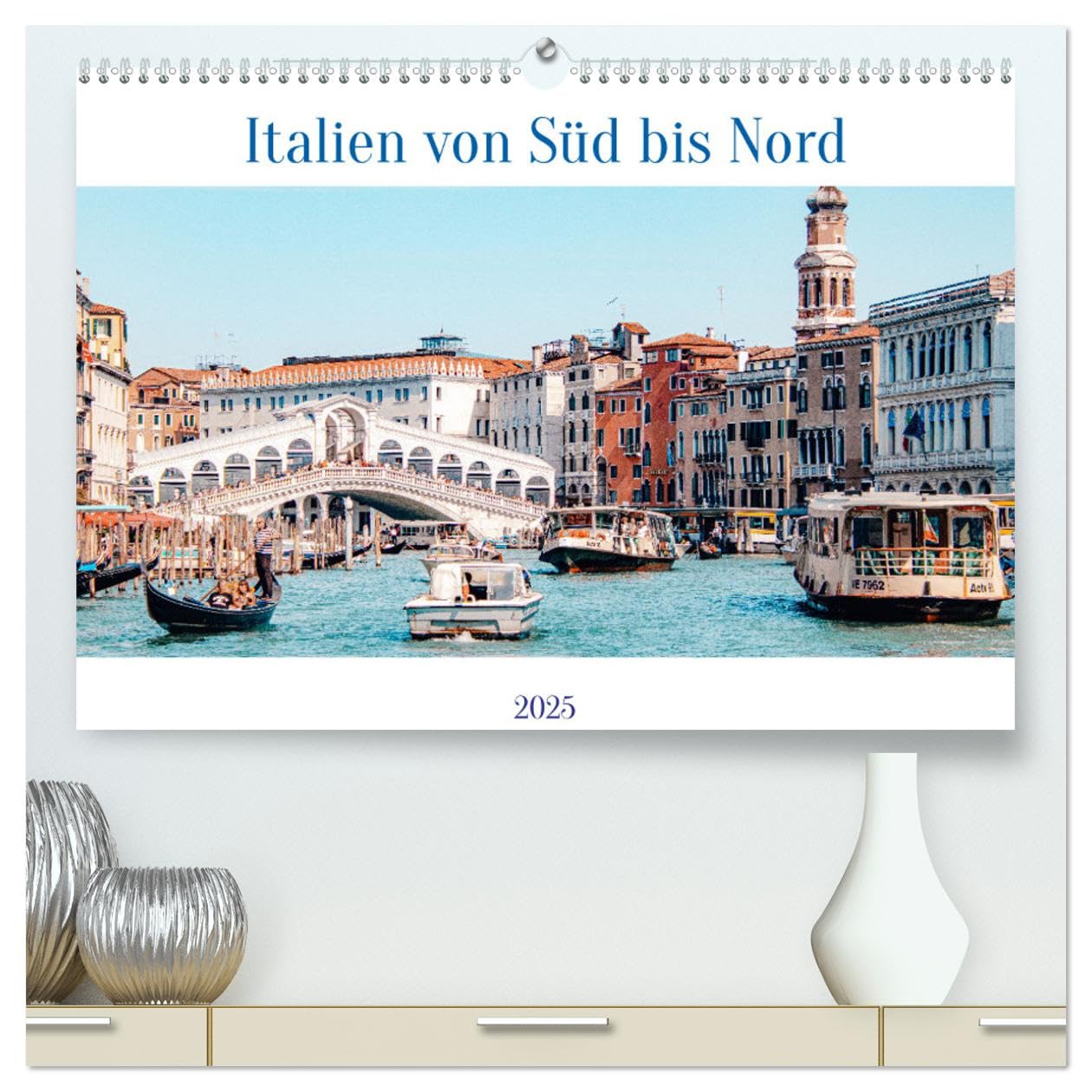 Italien von Süd bis Nord (hochwertiger Premium Wandkalender 2025 DIN A2 quer), Kunstdruck in Hochglanz: Farbenfrohe Fotos vom Süden bis in den Norden, ... Sardinien, Elba nach Venedig. (CALVENDO Orte) Leisure, Home & Garden