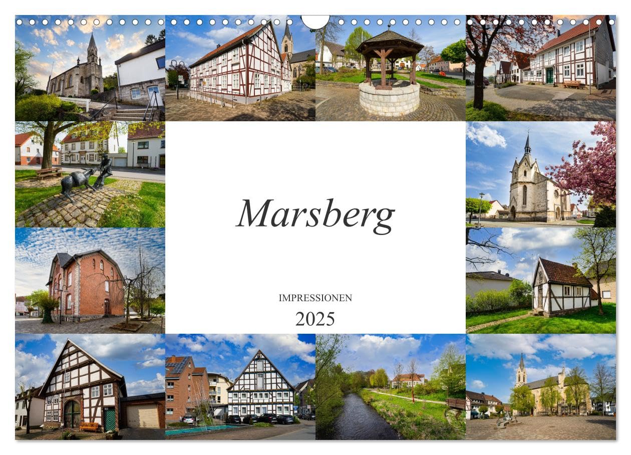 Marsberg Impressionen (Wandkalender 2025 DIN A3 quer), CALVENDO Monatskalender: Die wunderschöne Stadt Marsberg festgehalten auf zwölf einmaligen Bildern (CALVENDO Orte) Business & Technology