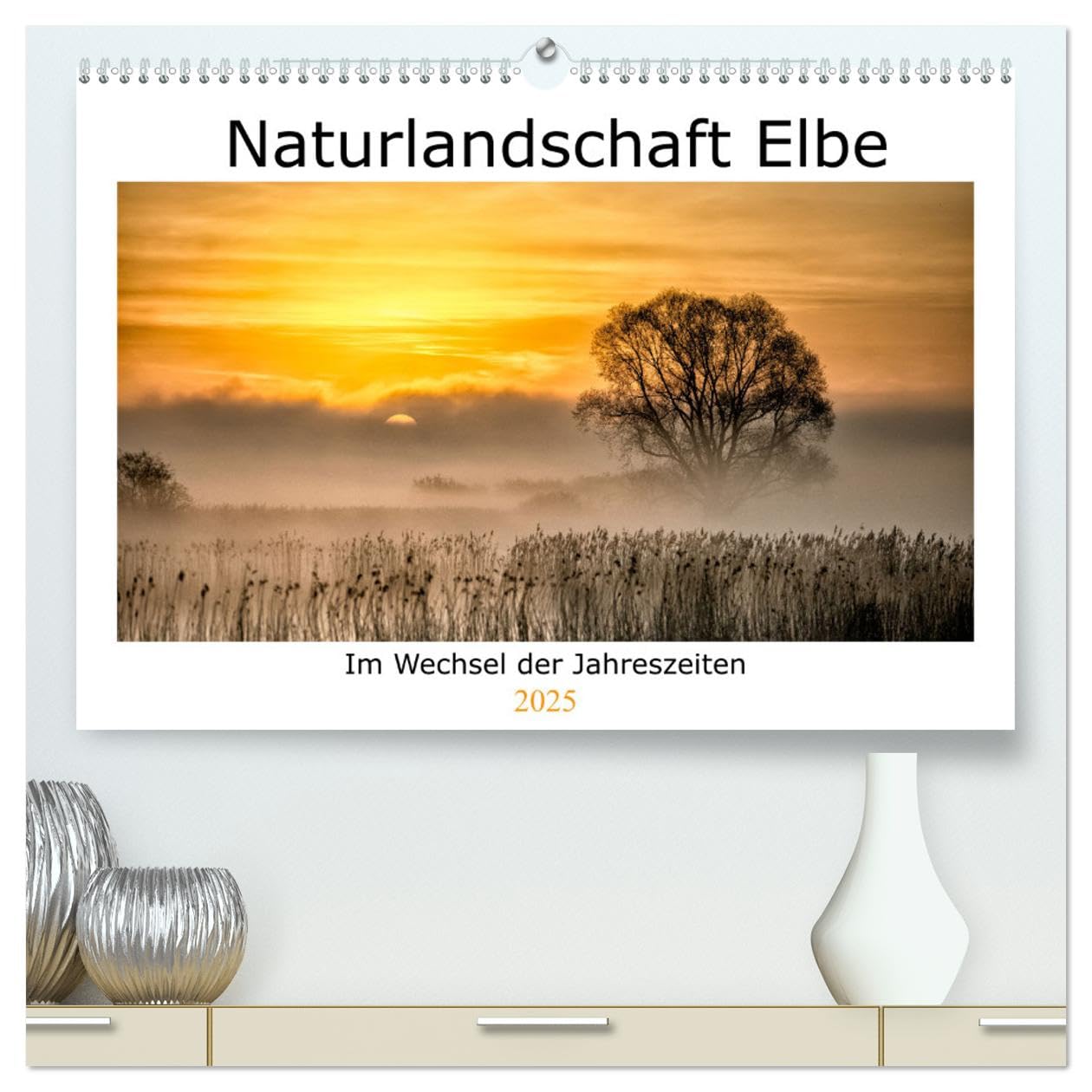 Naturlandschaft Elbe - Im Wechsel der Jahreszeiten (hochwertiger Premium Wandkalender 2025 DIN A2 quer), Kunstdruck in Hochglanz: Zauberhafte ... der Elbtalaue bei Bleckede (CALVENDO Orte) Leisure, Home & Garden