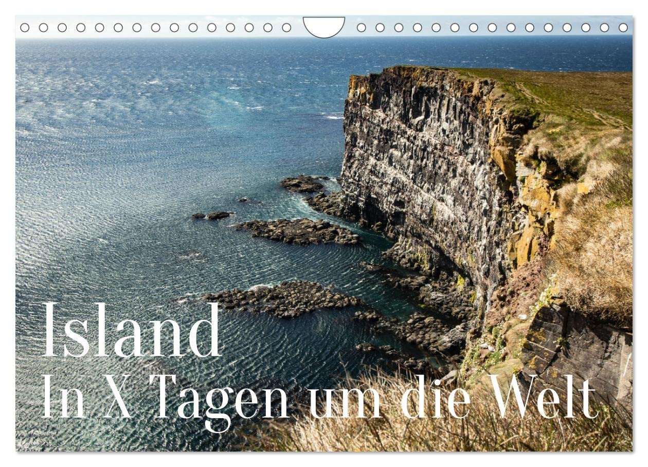 Island - In X Tagen um die Welt (Wandkalender 2025 DIN A4 quer), CALVENDO Monatskalender: Kommen sie mit nach Island und lassen Sie sich von dieser ... und Vulkane beeindrucken. (CALVENDO Orte) Leisure, Home & Garden
