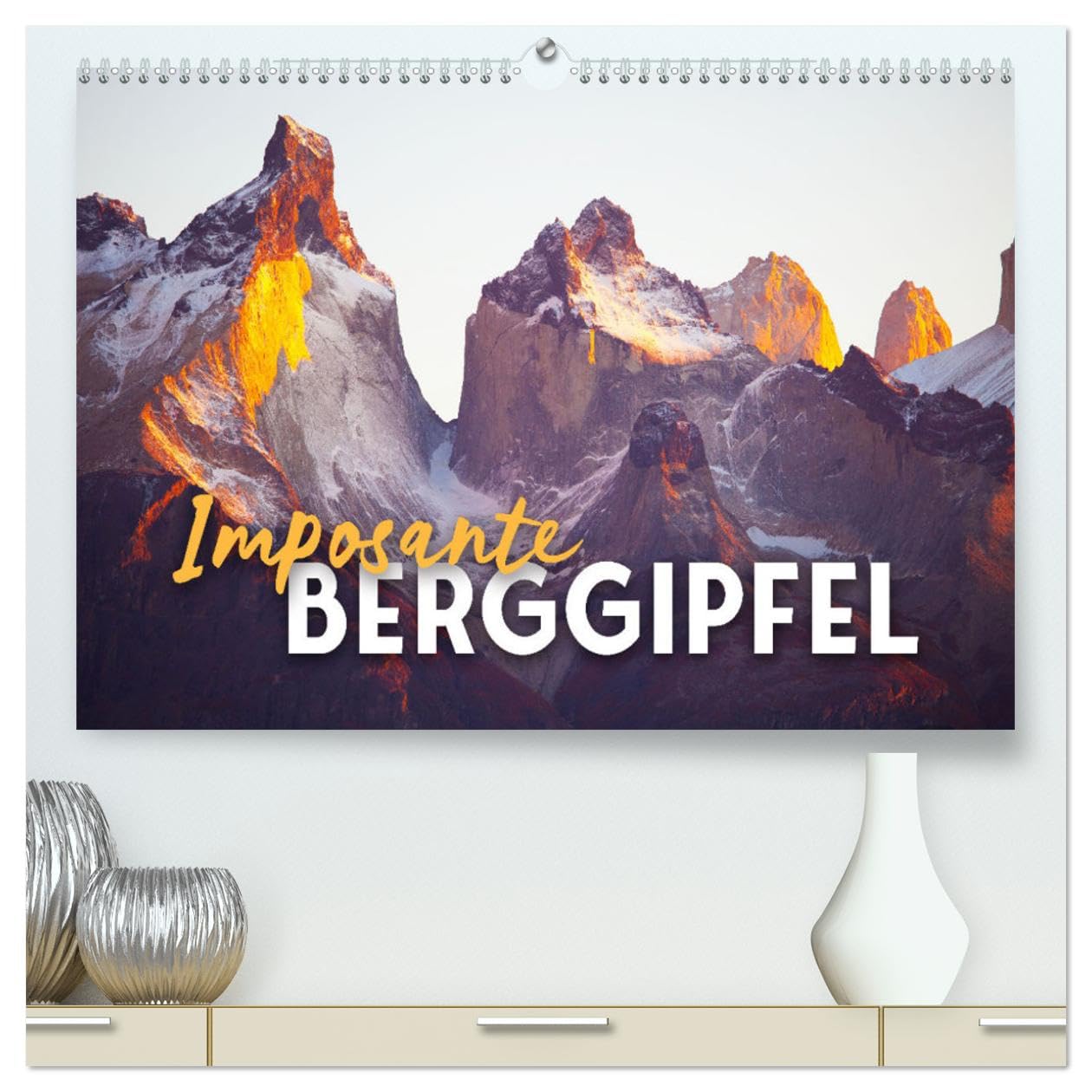 Imposante Berggipfel (hochwertiger Premium Wandkalender 2025 DIN A2 quer), Kunstdruck in Hochglanz: On top of the world. (CALVENDO Orte) Leisure, Home & Garden