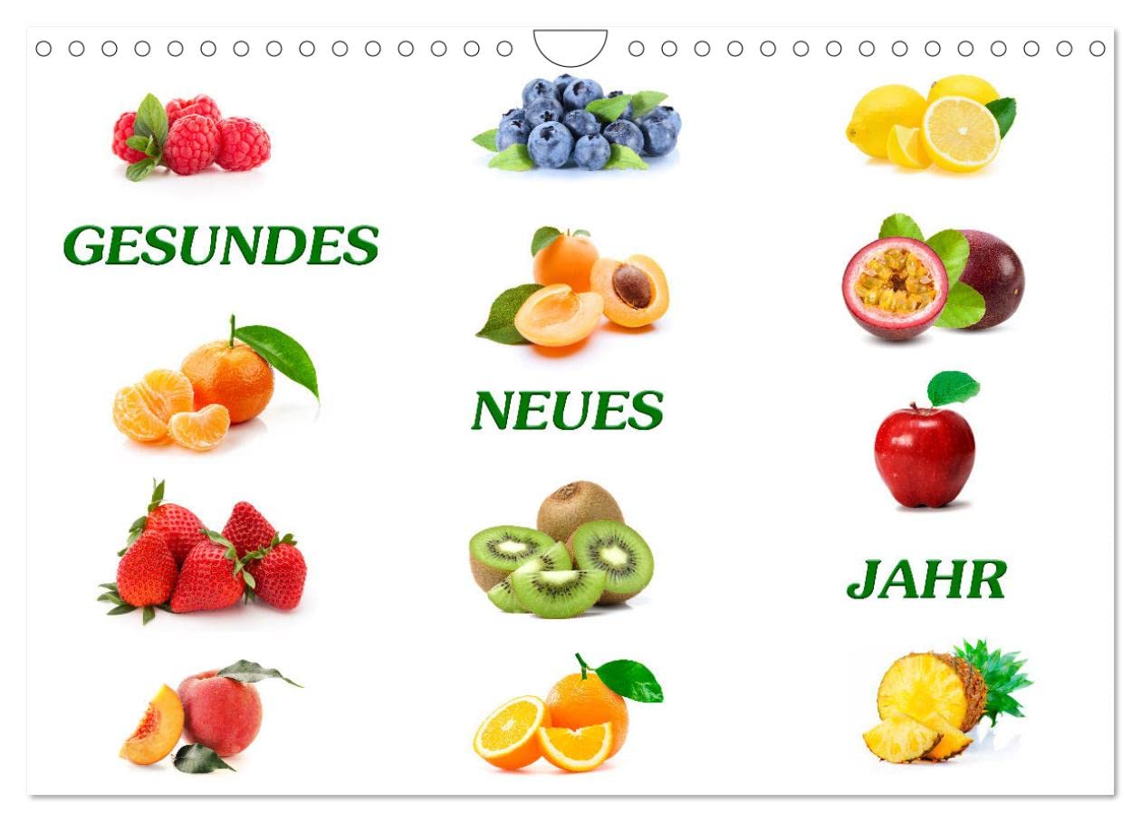 Gesundes neues Jahr (Wandkalender 2025 DIN A4 quer), CALVENDO Monatskalender: Wissenswertes über gesunde Früchte, die uns das ganze Jahr begleiten. (CALVENDO Gesundheit) Lifestyle