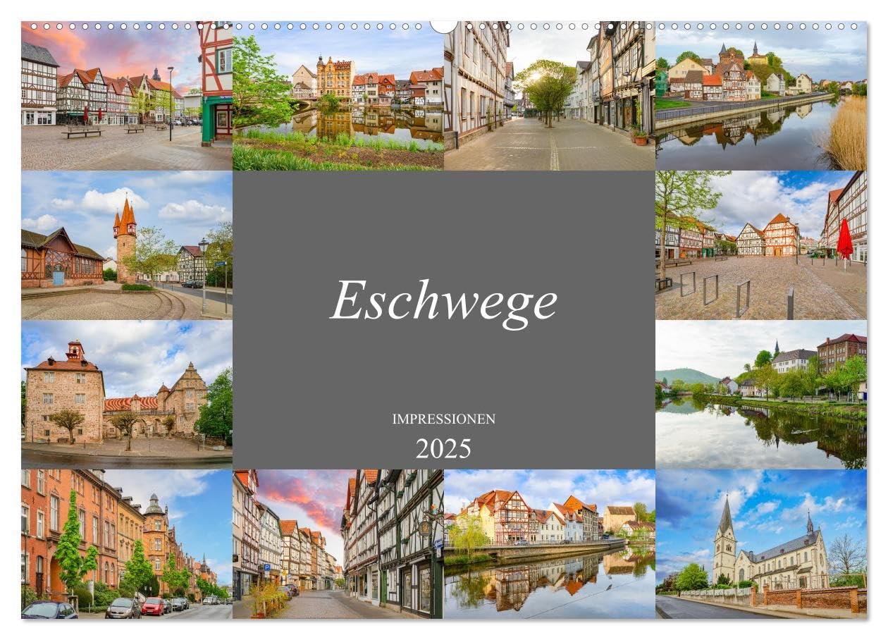 Eschwege Impressionen (Wandkalender 2025 DIN A2 quer), CALVENDO Monatskalender: Die Stadt Eschwege in zwölf farbenfrohen Bildern (CALVENDO Orte) Business & Technology