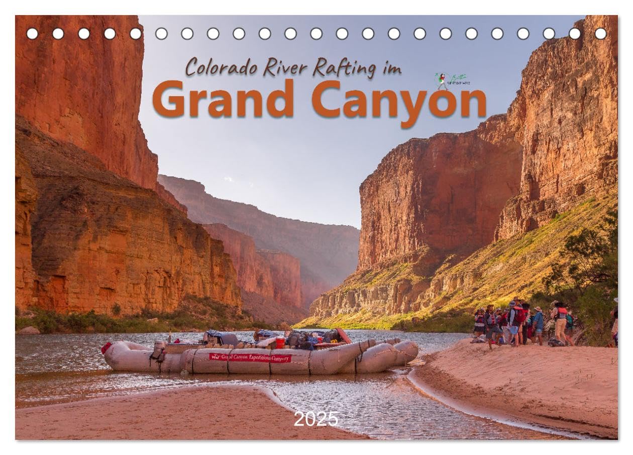 Colorado River Rafting im Grand Canyon (Tischkalender 2025 DIN A5 quer), CALVENDO Monatskalender: Im Schlauchboot durch die Schlucht. (CALVENDO Natur) Leisure, Home & Garden