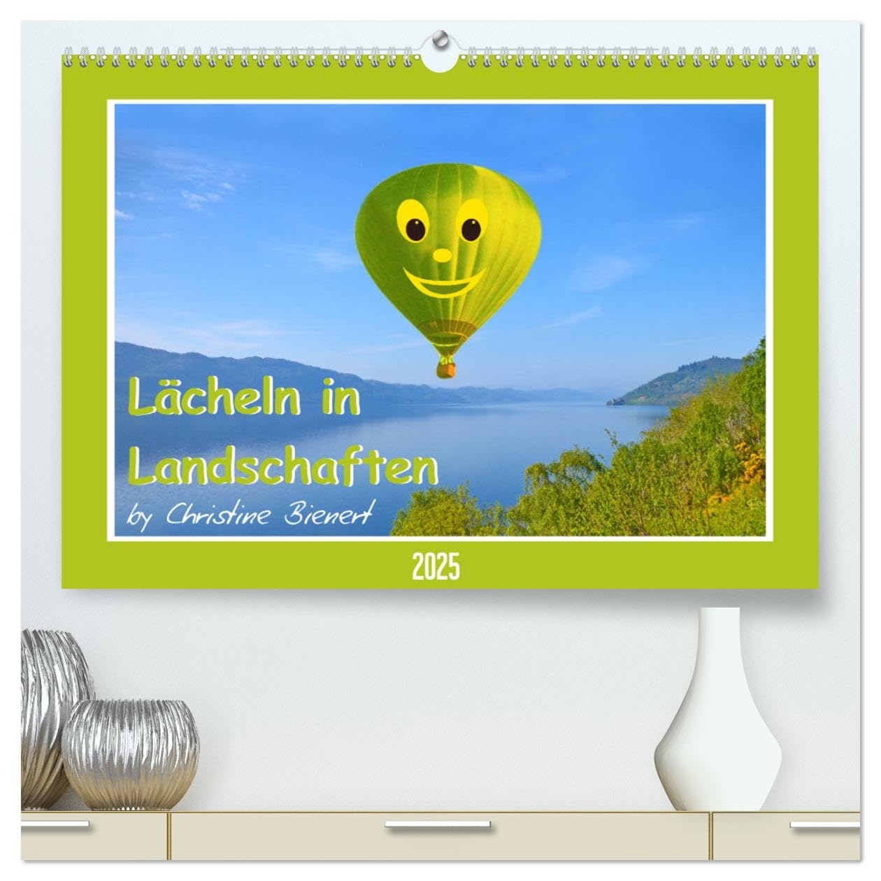 Lächeln in Landschaften (hochwertiger Premium Wandkalender 2025 DIN A2 quer), Kunstdruck in Hochglanz: Lächelnde Gesichter irgendwie anders (CALVENDO Natur) Leisure, Home & Garden