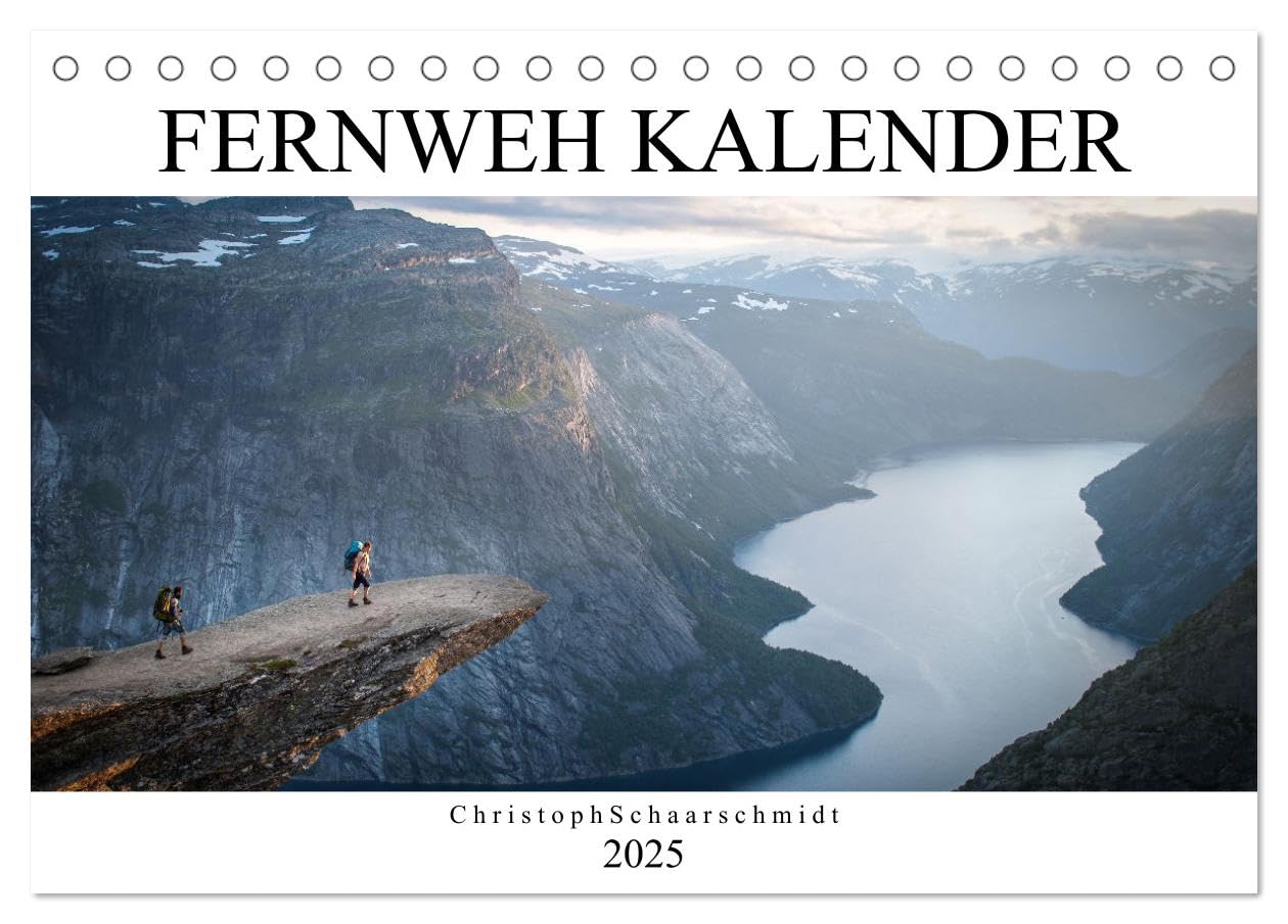 Fernweh Kalender (Tischkalender 2025 DIN A5 quer), CALVENDO Monatskalender: Begeben SIe sich auf eine Reise durch Europa (CALVENDO Orte) Photography