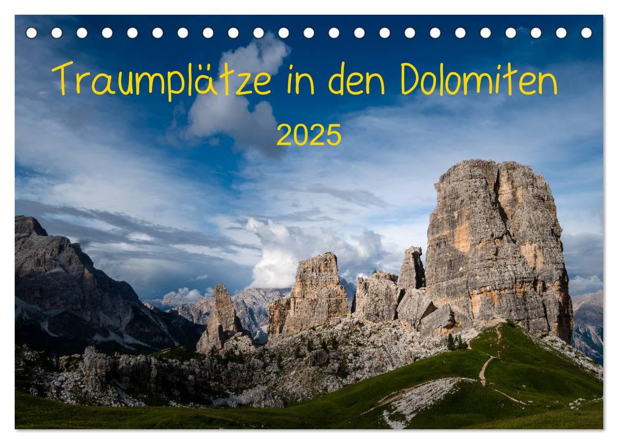 Traumplätze in den Dolomiten (Tischkalender 2025 DIN A5 quer), CALVENDO Monatskalender: Erleben Sie faszinierende Aufnahmen aus den Dolomiten! (CALVENDO Natur) Leisure, Home & Garden