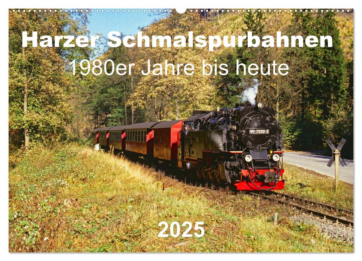 Harzer Schmalspurbahnen 1980er Jahre bis heute (Wandkalender 2025 DIN A2 quer), CALVENDO Monatskalender: Dampflokomotiven im Harz in den letzten 35 Jahren (CALVENDO Hobbys) Leisure, Home & Garden