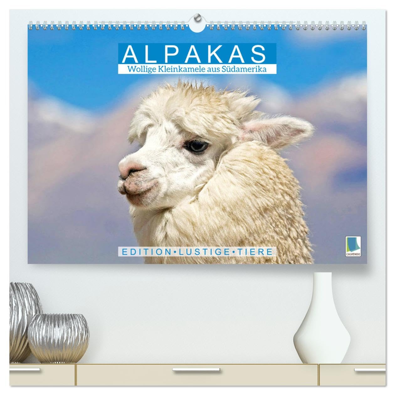 Alpakas: Wollige Kleinkamele aus Südamerika - Edition lustige Tiere (hochwertiger Premium Wandkalender 2025 DIN A2 quer), Kunstdruck in Hochglanz: ... Wuschelköpfe aus den Anden (CALVENDO Tiere) Natural Sciences