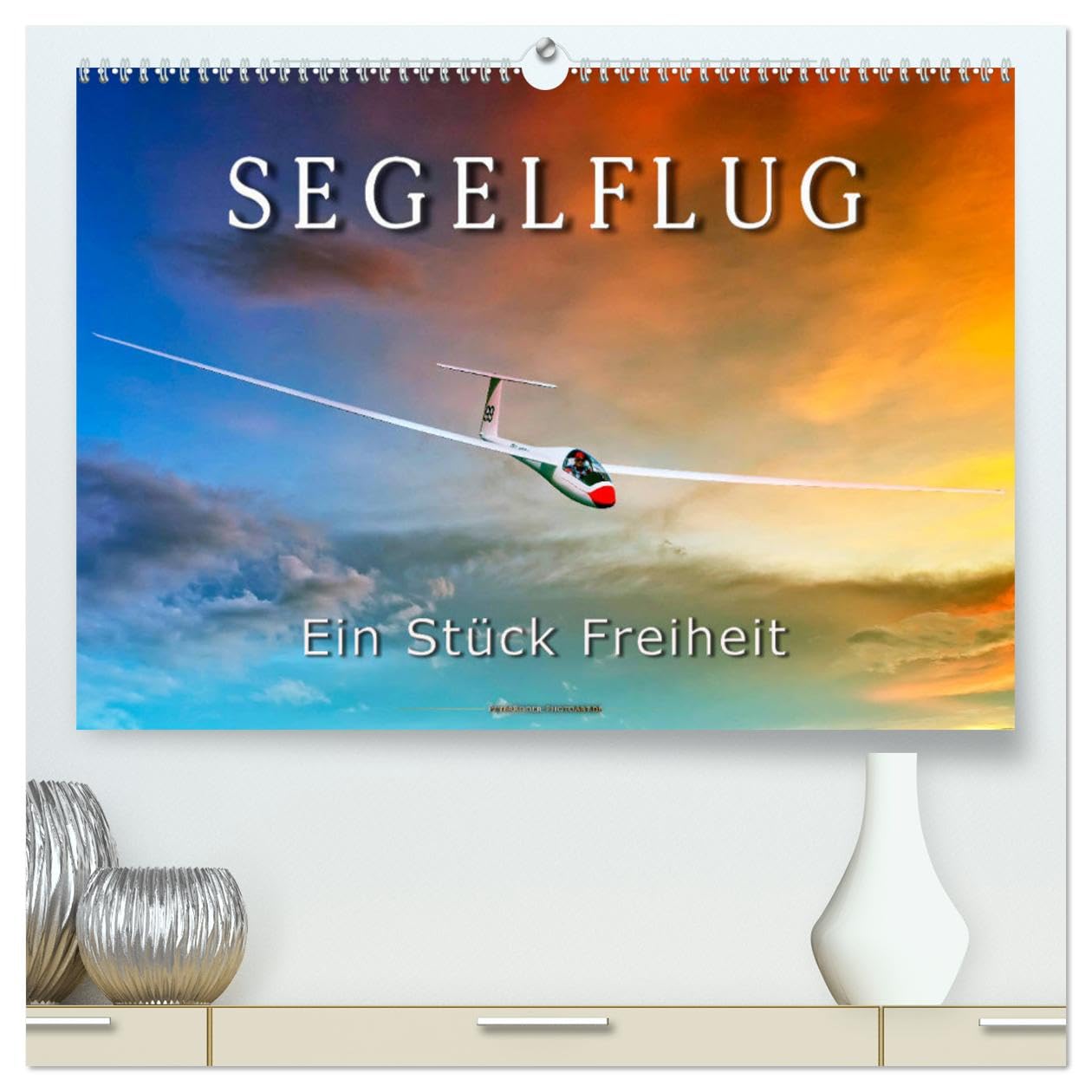 Segelflug, ein Stück Freiheit (hochwertiger Premium Wandkalender 2025 DIN A2 quer), Kunstdruck in Hochglanz: Segelfliegen - lautlos durch die Lüfte ... der Sonne entgegen. (CALVENDO Technologie) Living & Furnishing