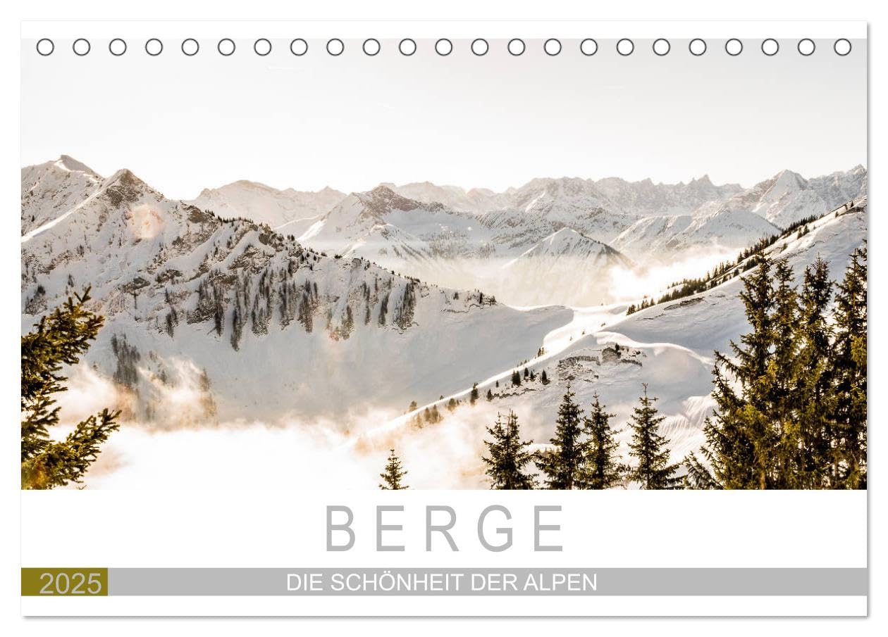 Berge - Die Schönheit der Alpen (Tischkalender 2025 DIN A5 quer), CALVENDO Monatskalender: Eine Reise durch die Bergwelt (CALVENDO Natur) Leisure, Home & Garden