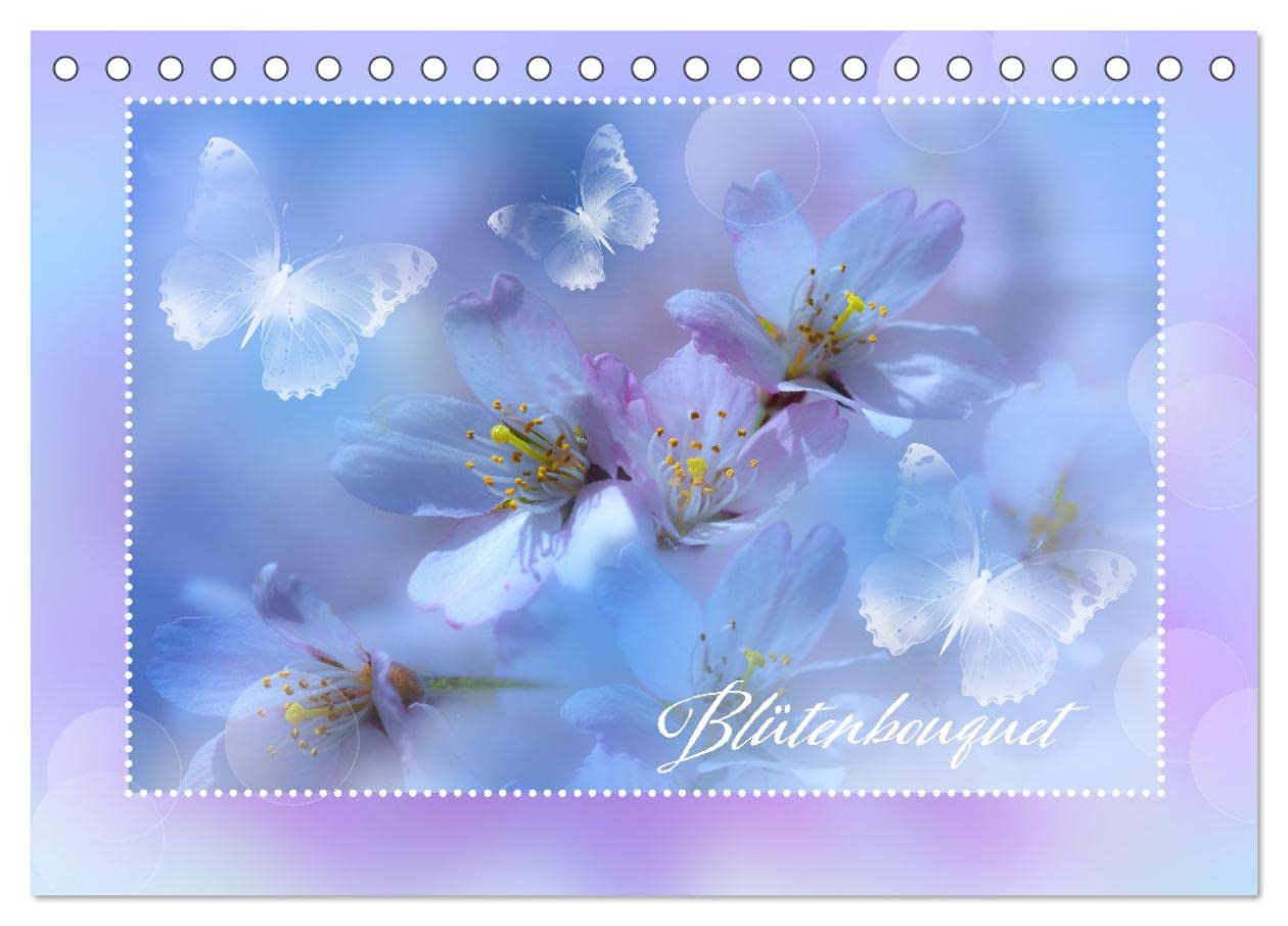 Blütenbouquet (Tischkalender 2025 DIN A5 quer), CALVENDO Monatskalender: Fine Art - Blüten farbig - Macro Aufnahmen (CALVENDO Natur) Social Sciences