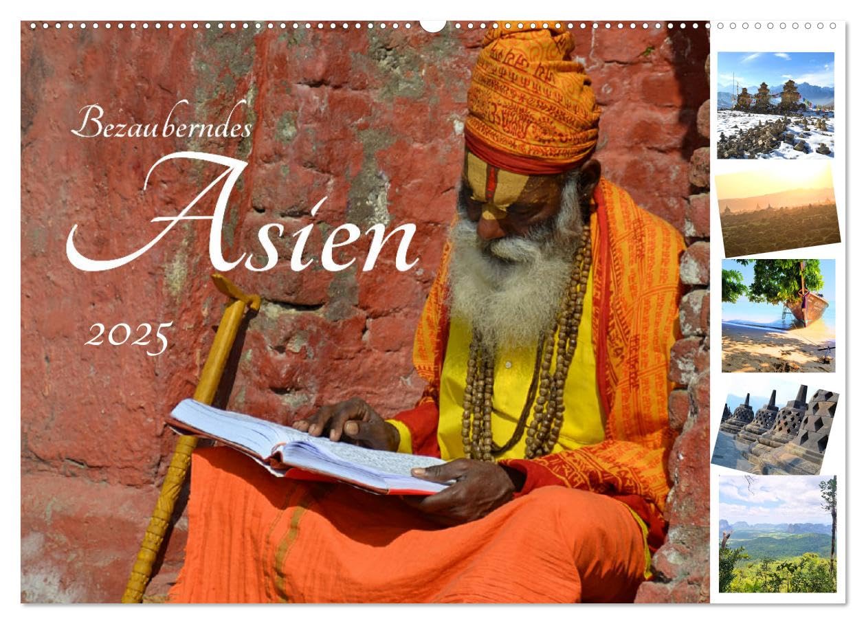 Bezauberndes Asien 2025 (Wandkalender 2025 DIN A2 quer), CALVENDO Monatskalender: Eine Reise durch den wundervollen Kontinent Asien (CALVENDO Orte) Leisure, Home & Garden