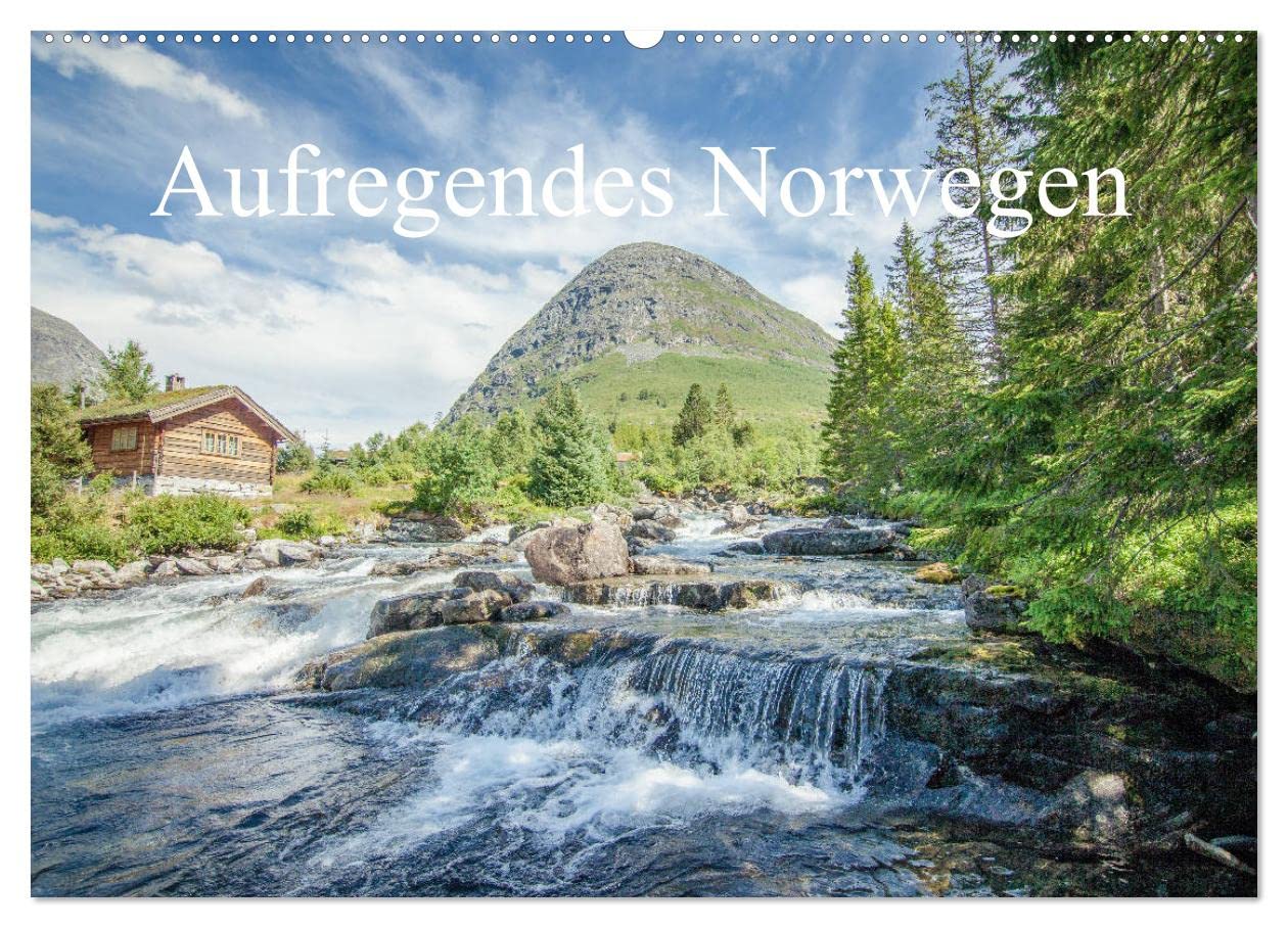 Aufregendes Norwegen (Wandkalender 2025 DIN A2 quer), CALVENDO Monatskalender: Eine Rundtour durch die Berge und die Fjorde Norwegens (CALVENDO Orte) Leisure, Home & Garden
