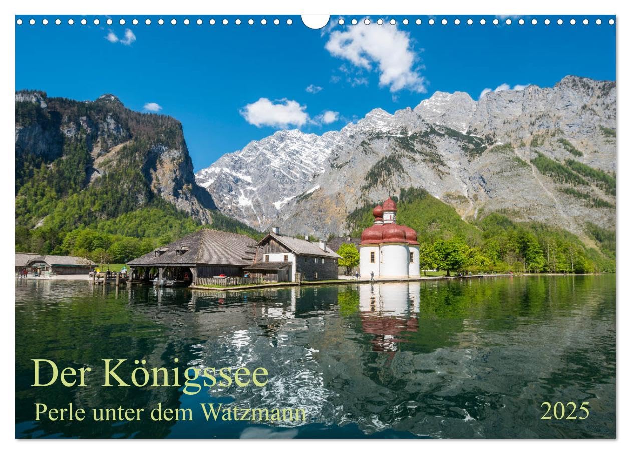 Der Königssee Perle unter dem Watzmann (Wandkalender 2025 DIN A3 quer), CALVENDO Monatskalender: Bayerns schönster Bergsee im Nationalpark Berchtesgaden (CALVENDO Orte) Leisure, Home & Garden