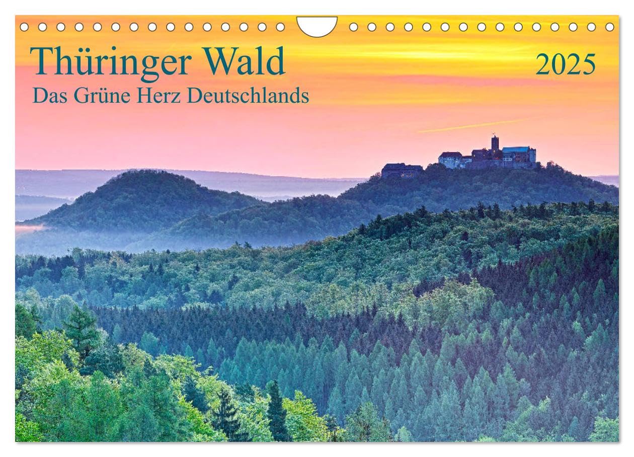 Thüringer Wald Das Grüne Herz Deutschlands (Wandkalender 2025 DIN A4 quer), CALVENDO Monatskalender: Zwölf Impressionen aus dem Waldland Thüringen (CALVENDO Orte) Leisure, Home & Garden