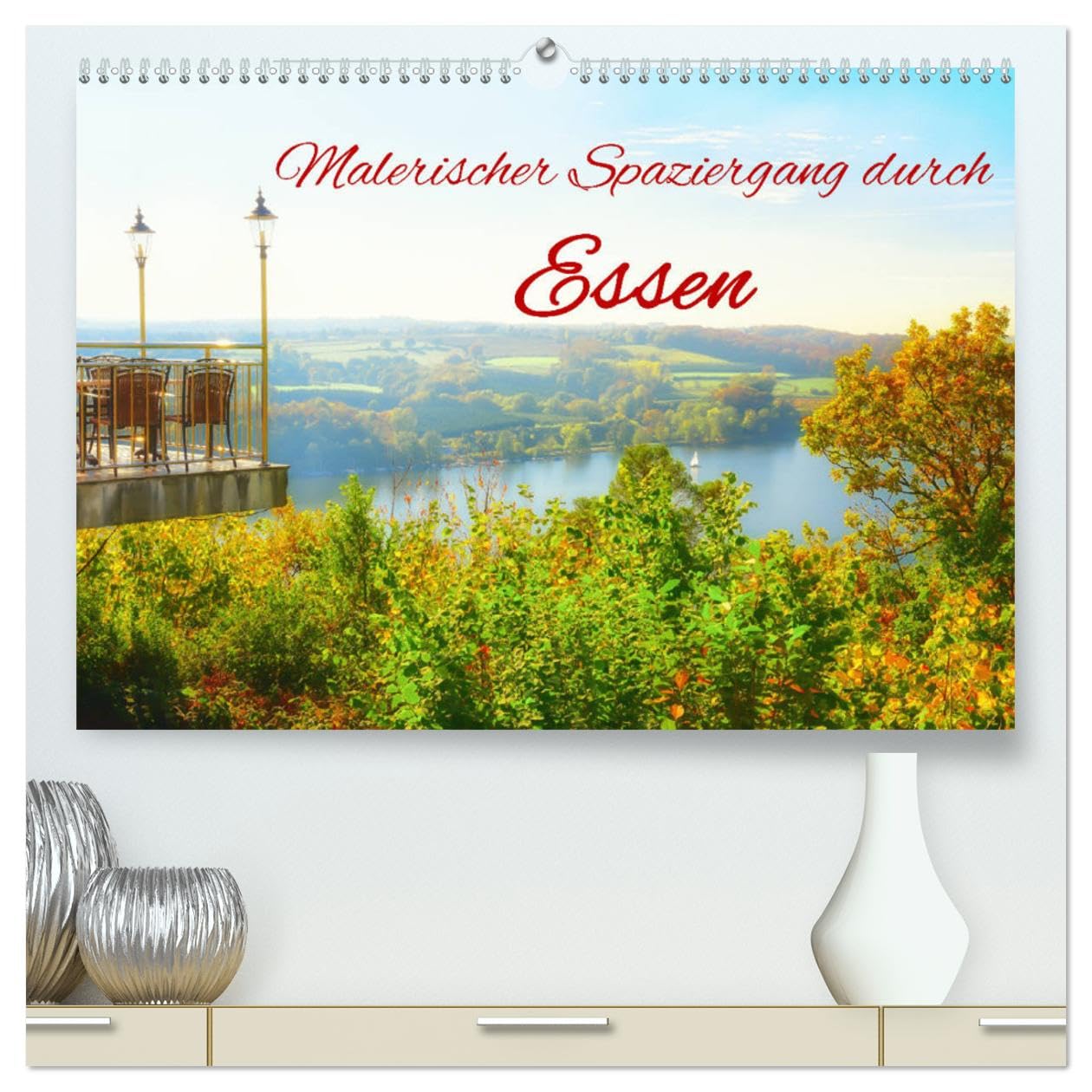 Malerischer Spaziergang durch Essen (hochwertiger Premium Wandkalender 2025 DIN A2 quer), Kunstdruck in Hochglanz: Zauberhafte Impressionen einer grünen Oase im Ruhrgebiet (CALVENDO Orte) Leisure, Home & Garden