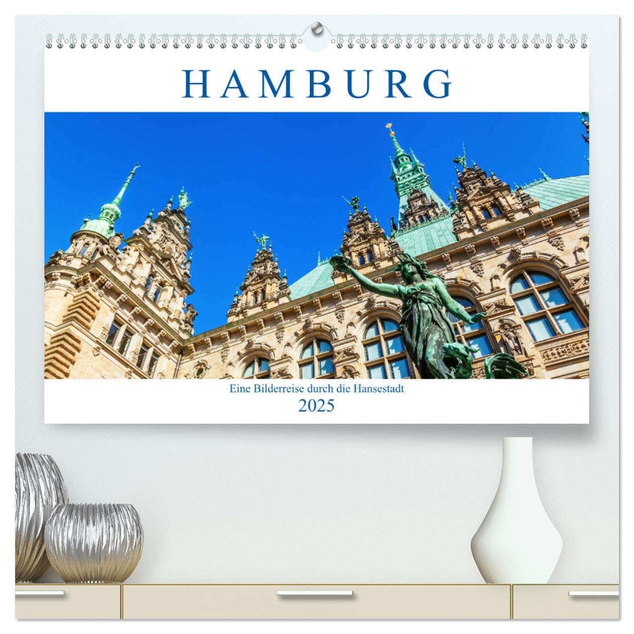 Hamburg - eine Bilderreise durch die Hansestadt (hochwertiger Premium Wandkalender 2025 DIN A2 quer), Kunstdruck in Hochglanz: fotografische Impressionen aus Hamburg (CALVENDO Orte) Leisure, Home & Garden