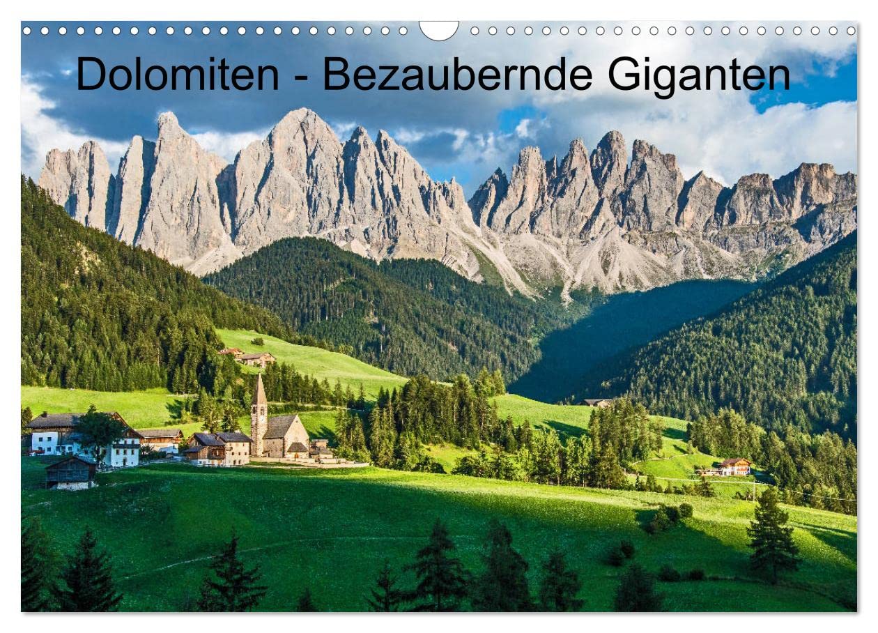 Dolomiten - Bezaubernde Giganten (Wandkalender 2025 DIN A3 quer), CALVENDO Monatskalender: Fotostreifzug zu den schönsten Fotopunkten der Dolomiten (CALVENDO Orte) Leisure, Home & Garden