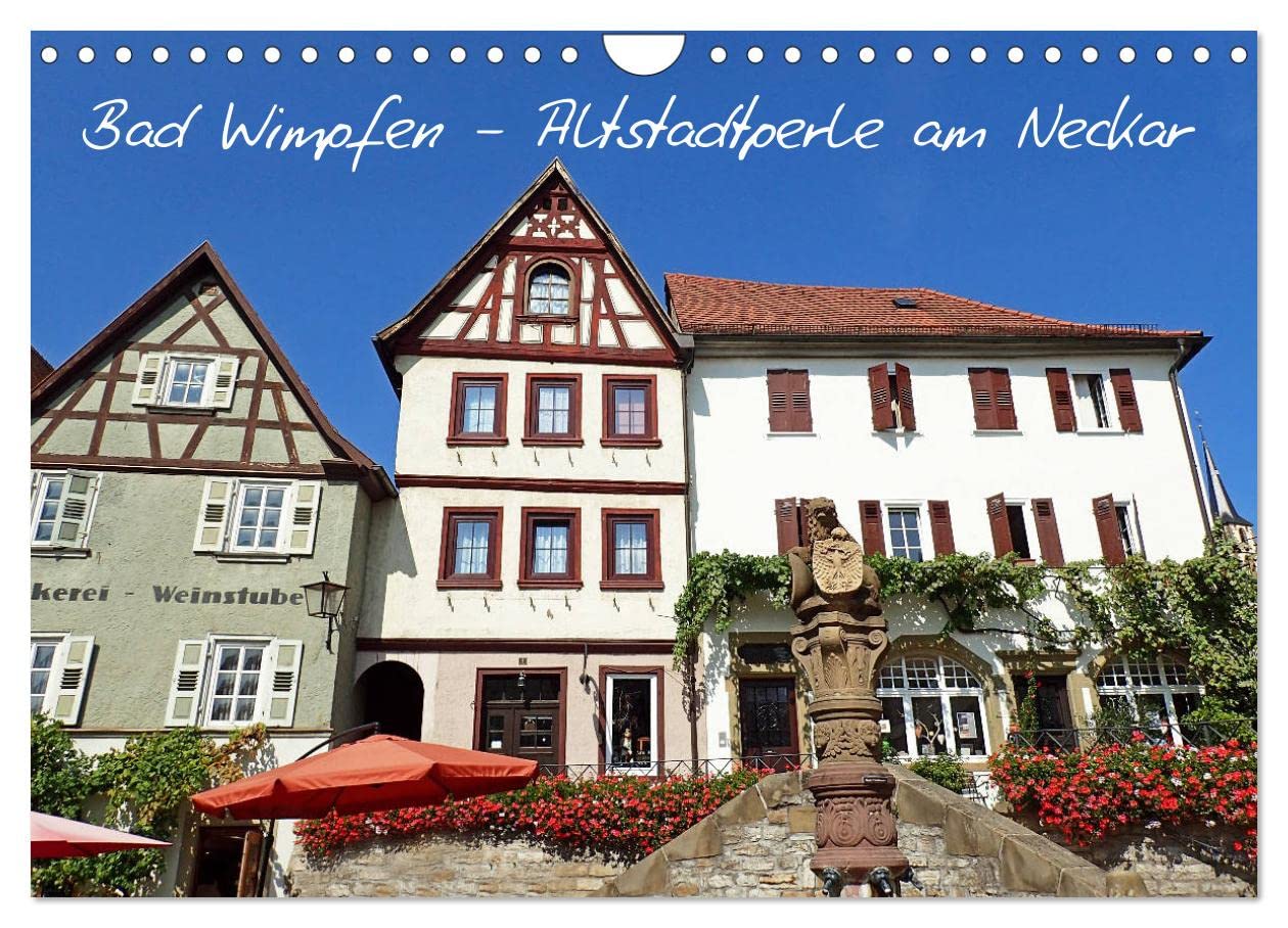 Bad Wimpfen - Altstadtperle am Neckar (Wandkalender 2025 DIN A4 quer), CALVENDO Monatskalender: In Bad Wimpfen fühlt man sich durch die hervorragend ... Mittelalter zurückversetzt. (CALVENDO Orte) Leisure, Home & Garden