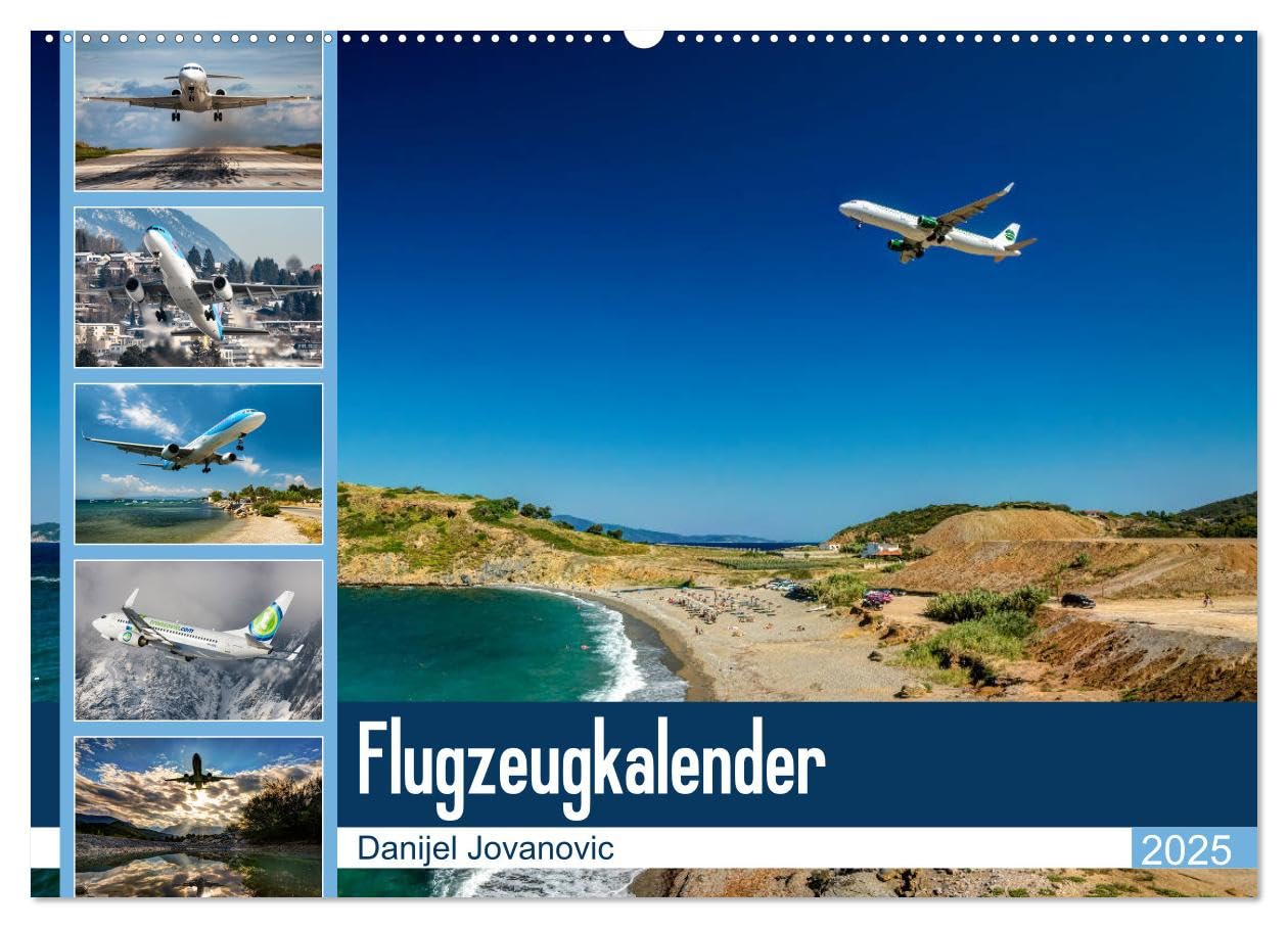Flugzeugkalender 2025 (Wandkalender 2025 DIN A2 quer), CALVENDO Monatskalender: Der Kalender für Fans der Luftfahrt (CALVENDO Orte) Leisure, Home & Garden
