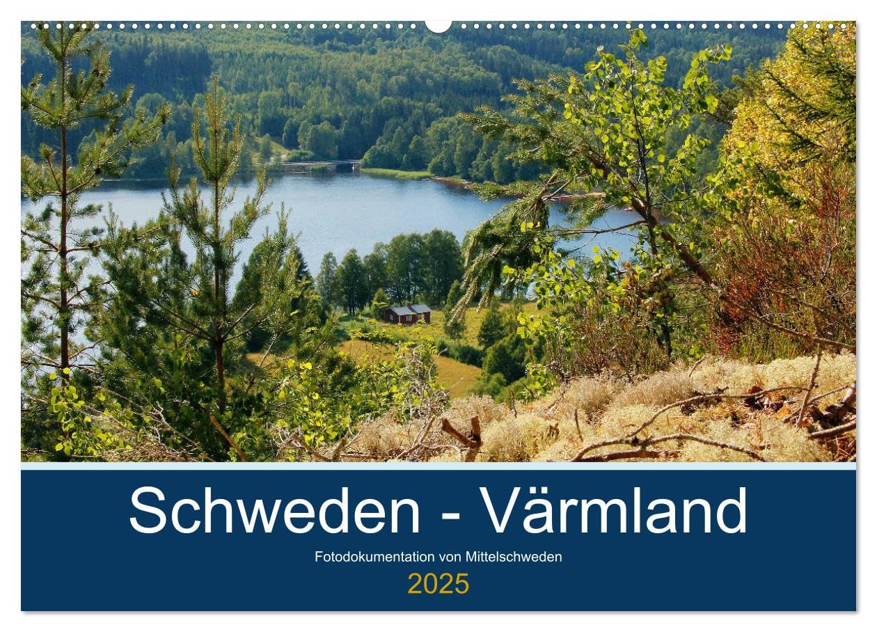 Schweden - Värmland (Wandkalender 2025 DIN A2 quer), CALVENDO Monatskalender: Fotodokumentation von der typisch schwedischen Natur in Värmland. (CALVENDO Natur) Photography