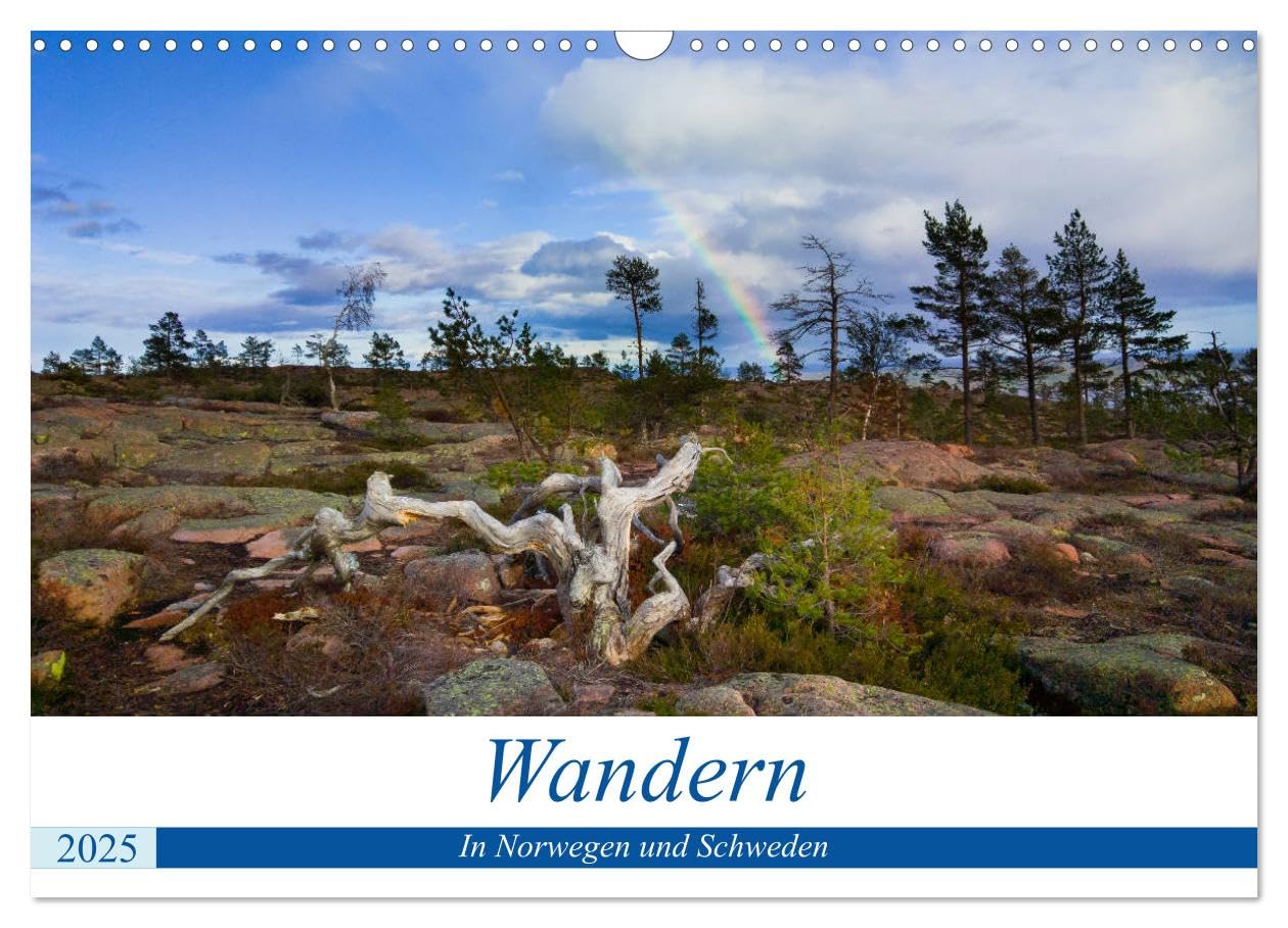 Wandern - In Norwegen und Schweden (Wandkalender 2025 DIN A3 quer), CALVENDO Monatskalender Film, Art & Culture