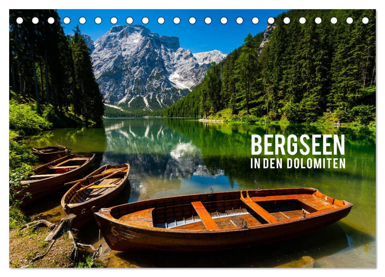 Bergseen in den Dolomiten (Tischkalender 2025 DIN A5 quer), CALVENDO Monatskalender: Traumhafte Bergseen in den italienischen Dolomiten (CALVENDO Natur) Leisure, Home & Garden