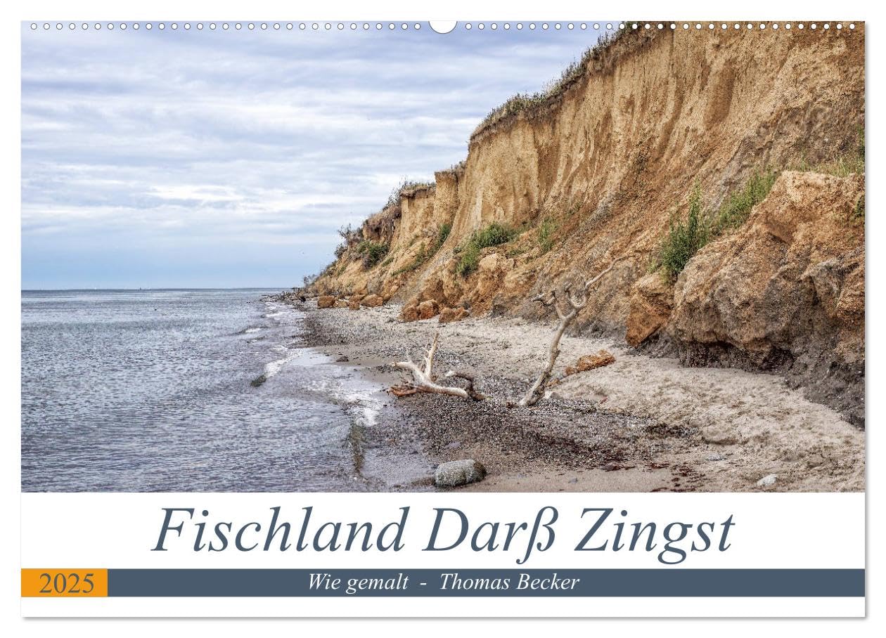 Fischland Darß Zingst - wie gemalt (Wandkalender 2025 DIN A2 quer), CALVENDO Monatskalender: Die faszinierende Halbinsel Fischland Darß Zingst (CALVENDO Orte) Leisure, Home & Garden