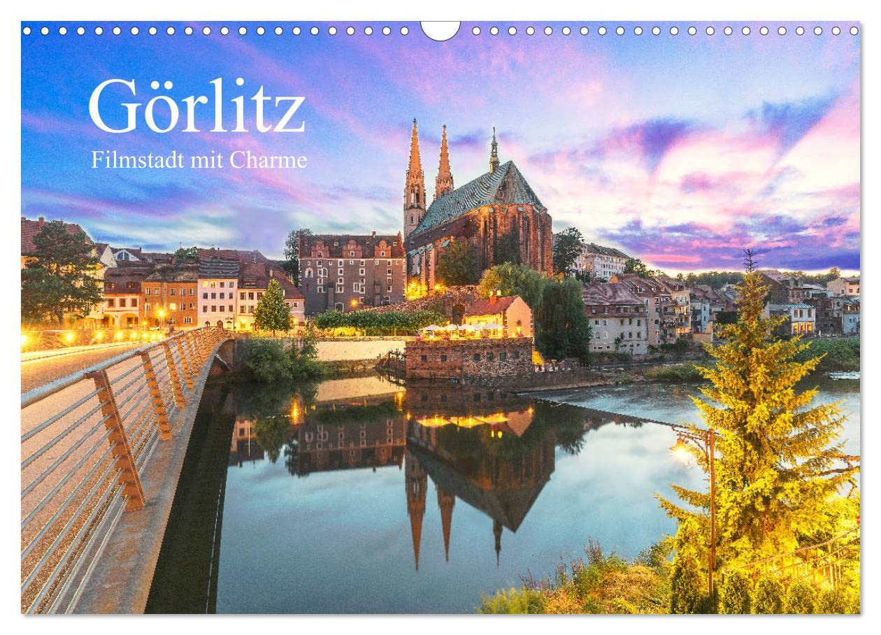 Görlitz - Fimstadt mit Charme (Wandkalender 2025 DIN A3 quer), CALVENDO Monatskalender: GÖRLIWOOD, eine der besterhaltenen Städte Deutschlands, mit Charme und romantische Atmosphäre. (CALVENDO Orte) Photography