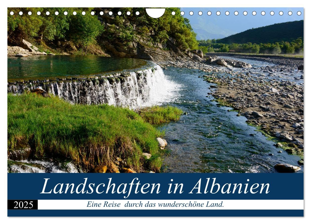 Landschaften in Albanien (Wandkalender 2025 DIN A4 quer), CALVENDO Monatskalender: Kreuz und quer durch Albaniens Landschaften. (CALVENDO Natur) Leisure, Home & Garden