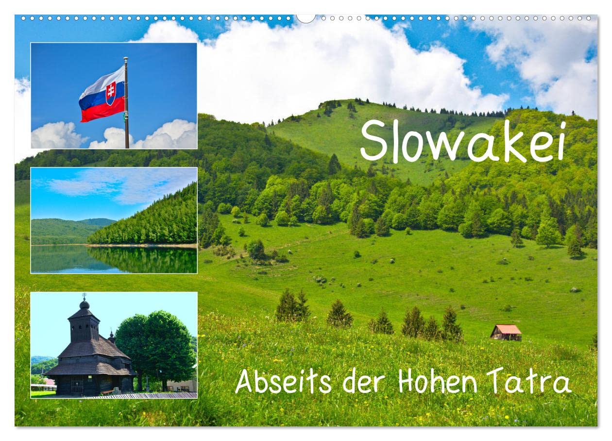 Slowakei - Abseits der Hohen Tatra (Wandkalender 2025 DIN A2 quer), CALVENDO Monatskalender: Eindrücke aus dem Burgenland Europas (CALVENDO Natur) Leisure, Home & Garden