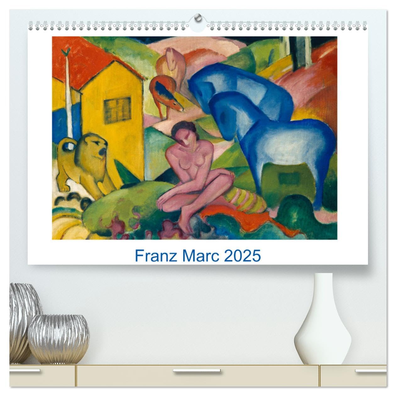 Franz Marc 2025 (hochwertiger Premium Wandkalender 2025 DIN A2 quer), Kunstdruck in Hochglanz: Zwölf farbenfrohe Gemälde des bekannten und beliebten ... Der Blaue Reiter (CALVENDO Kunst) Film, Art & Culture