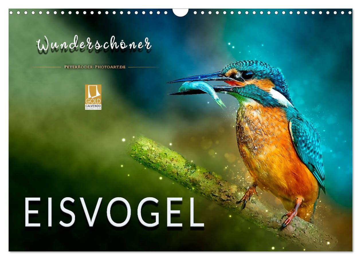 Wunderschöner Eisvogel (Wandkalender 2025 DIN A3 quer), CALVENDO Monatskalender: Eindrucksvolle Bilder der schillernden Vögel. (CALVENDO Tiere) Living & Furnishing