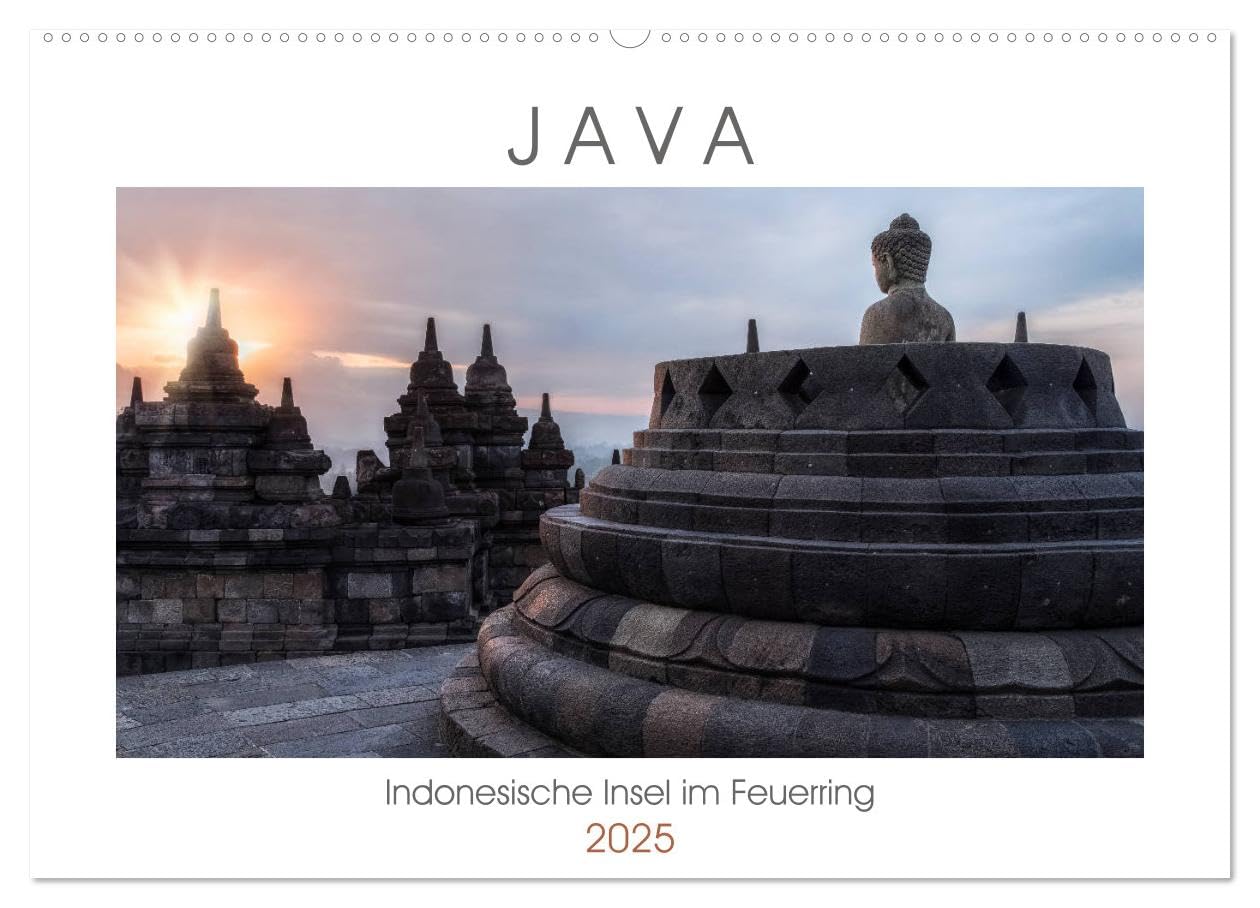 Java, Indonesische Insel im Feuerring (Wandkalender 2025 DIN A2 quer), CALVENDO Monatskalender Leisure, Home & Garden