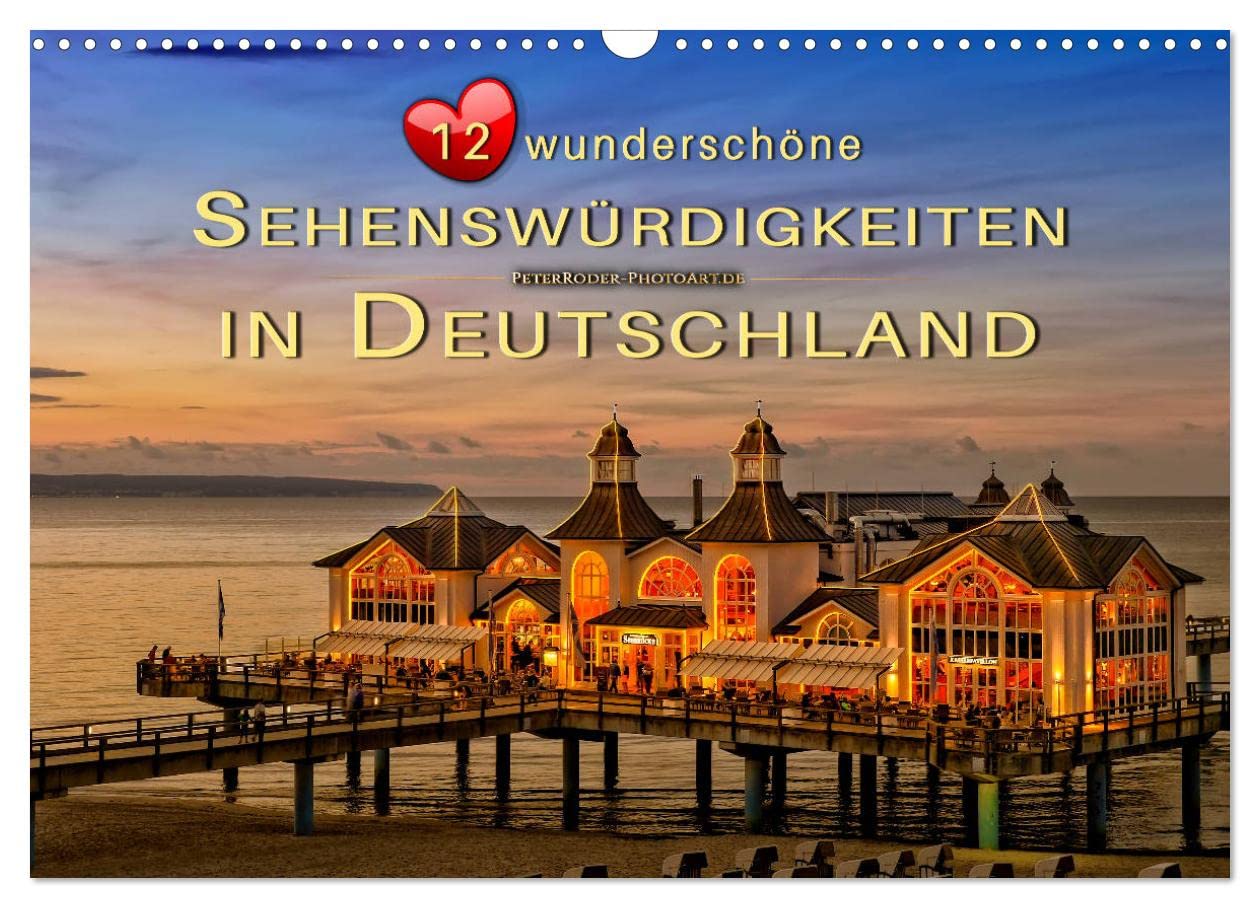 12 wunderschöne Sehenswürdigkeiten in Deutschland (Wandkalender 2025 DIN A3 quer), CALVENDO Monatskalender: Jeden Monat eine beeindruckende Sehenswürdigkeit in Deutschland entdecken. (CALVENDO Orte) Living & Furnishing