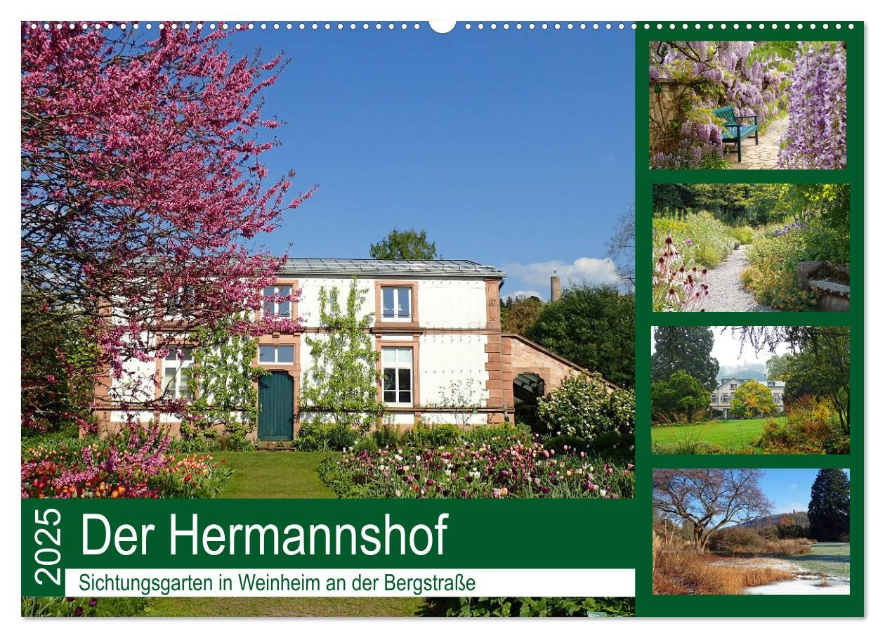 Der Hermannshof Sichtungsgarten in Weinheim an der Bergstraße (Wandkalender 2025 DIN A2 quer), CALVENDO Monatskalender: Der wunderschöne Hermannshof ... für die vielen Besucher. (CALVENDO Orte) Leisure, Home & Garden